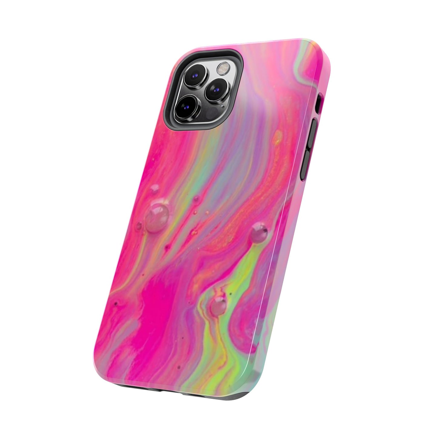 Colorful Swirl Futuristic Tough Phone Case, Stylish Durable Cover for Iphone