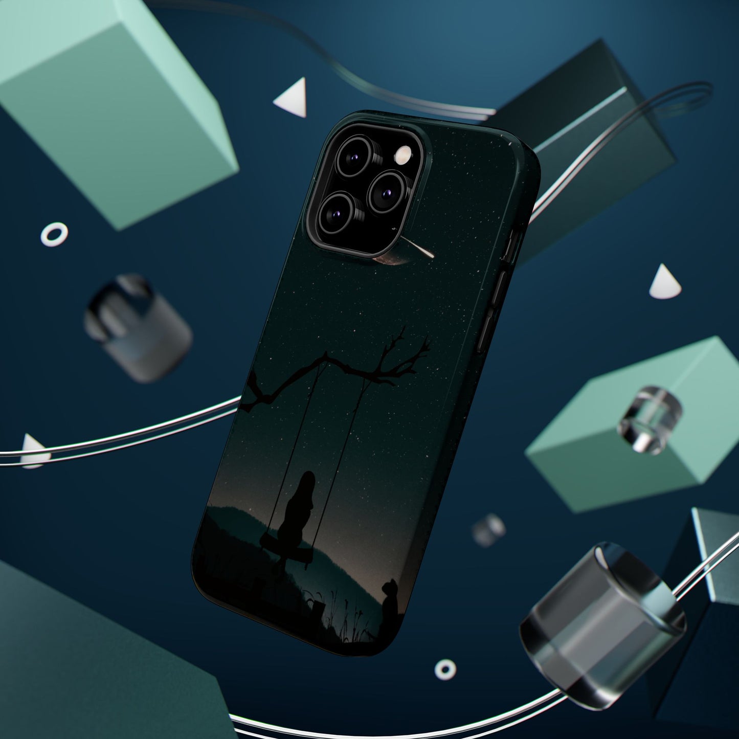 Dreamy Night Sky Tough Magnetic Phone Cases Unique Celestial Design for Iphone