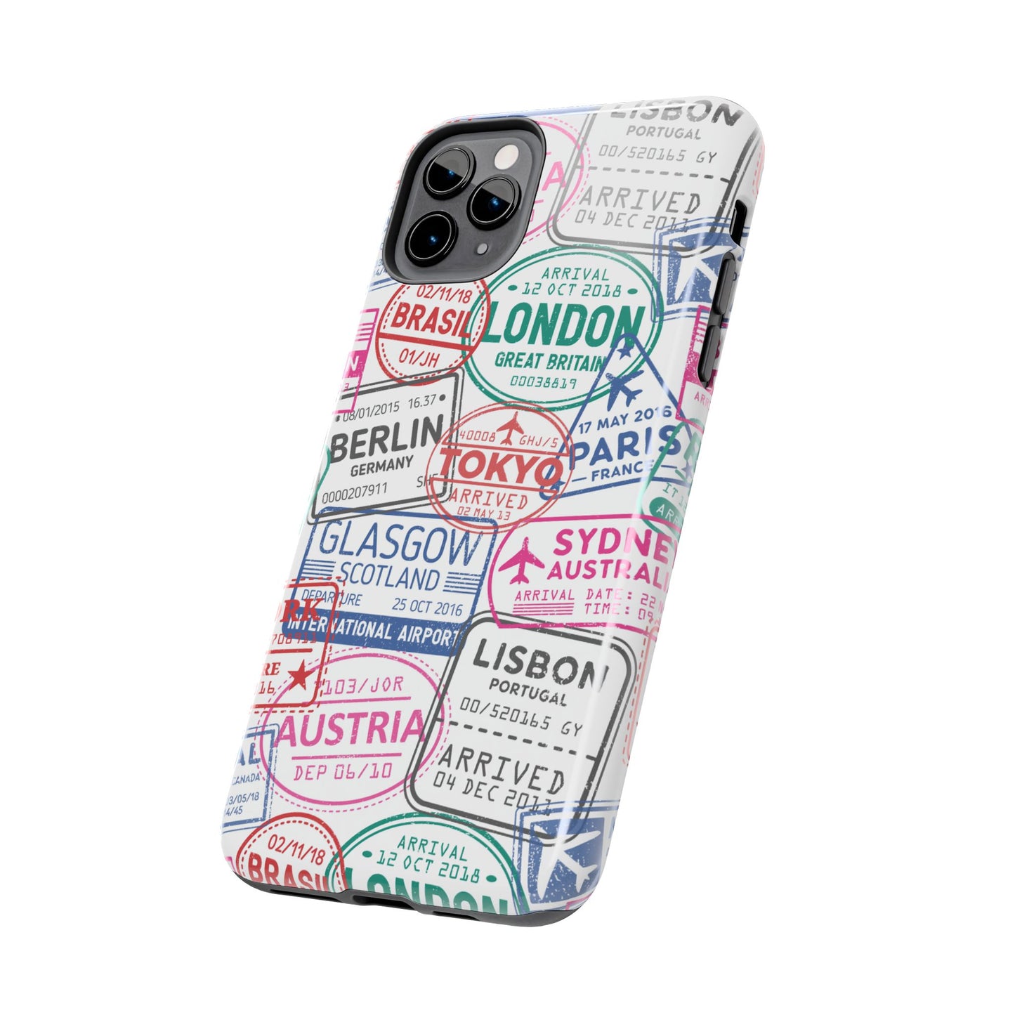 Travel-Inspired, Passport, Travelers, Adventure Stamp, Unique Phone Case