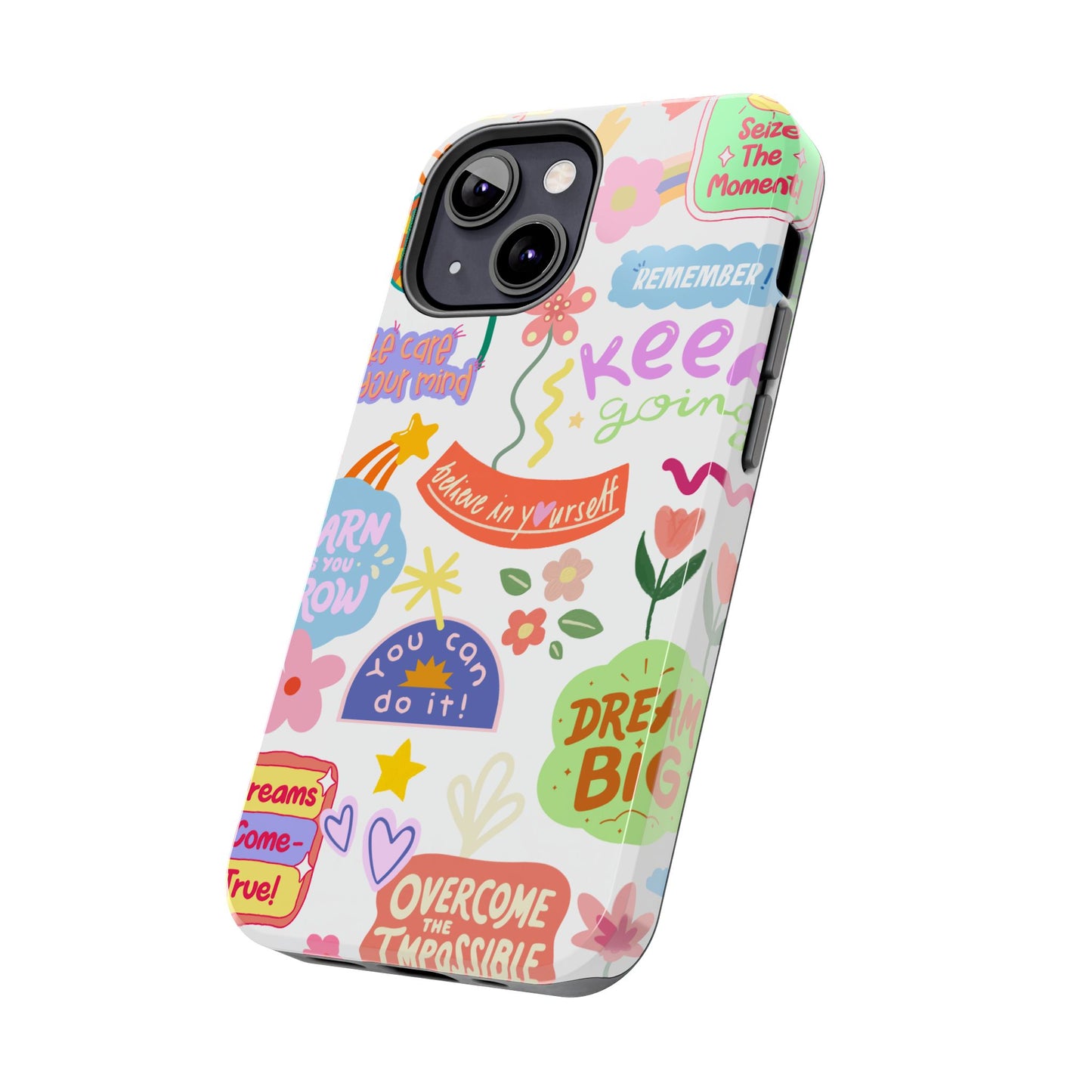 Inspirational, Motivational Phone Case, Cute Floral, Confidence Case, Gift for Her, Positive Vibes