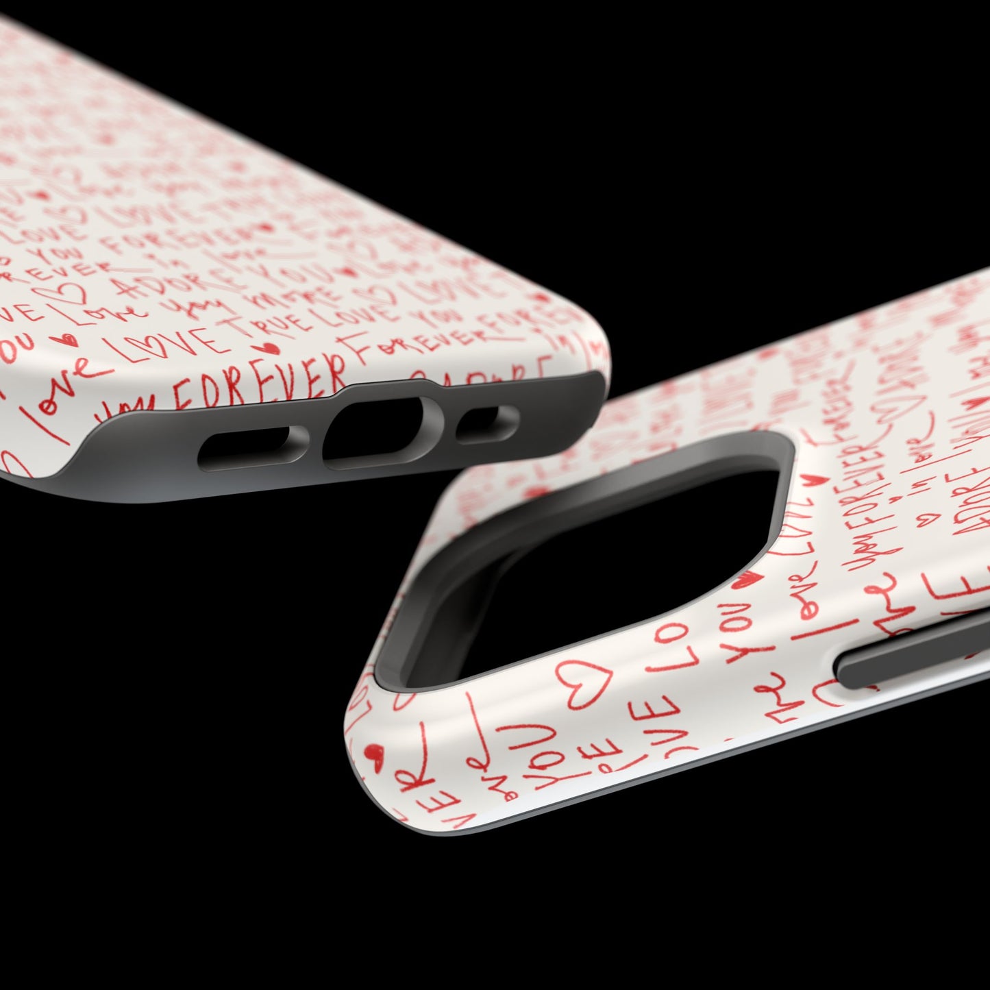 Love Hearts MAGNETIC Tough Case for iPhone, Cute Heart Design, Adore You Case, True Love Protection
