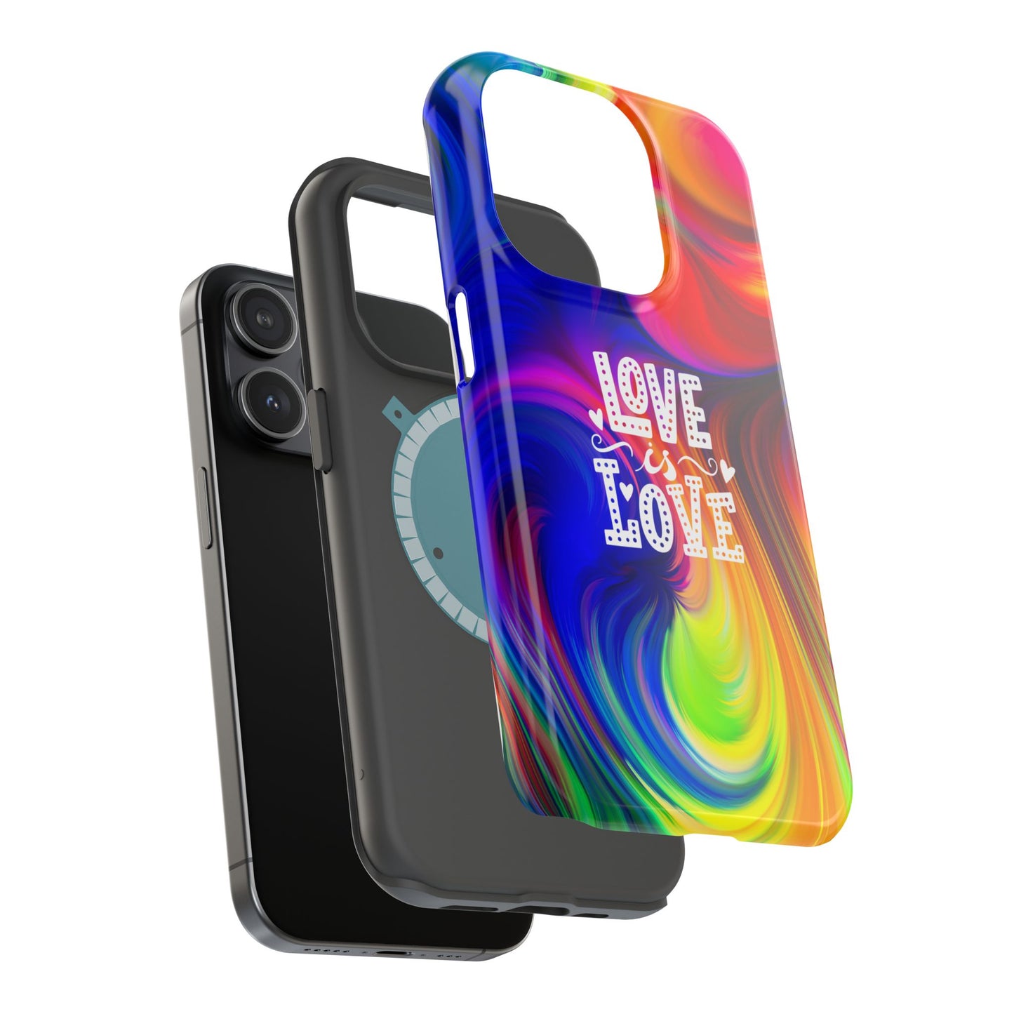LOVE IS LOVE Colorful Love, Pride Tough Phone Case