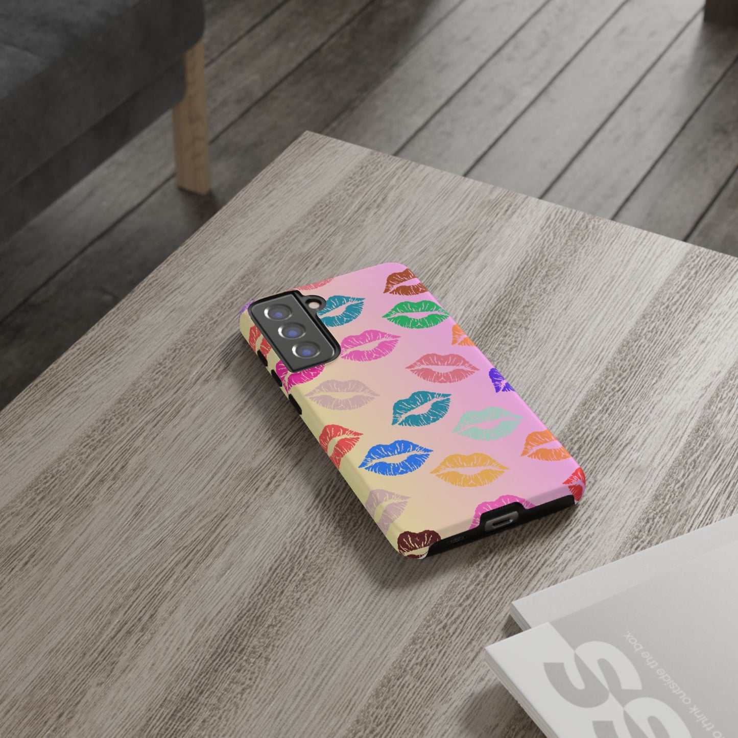 Kiss Print Tough Phone Cases Cute, Durable for Samsung