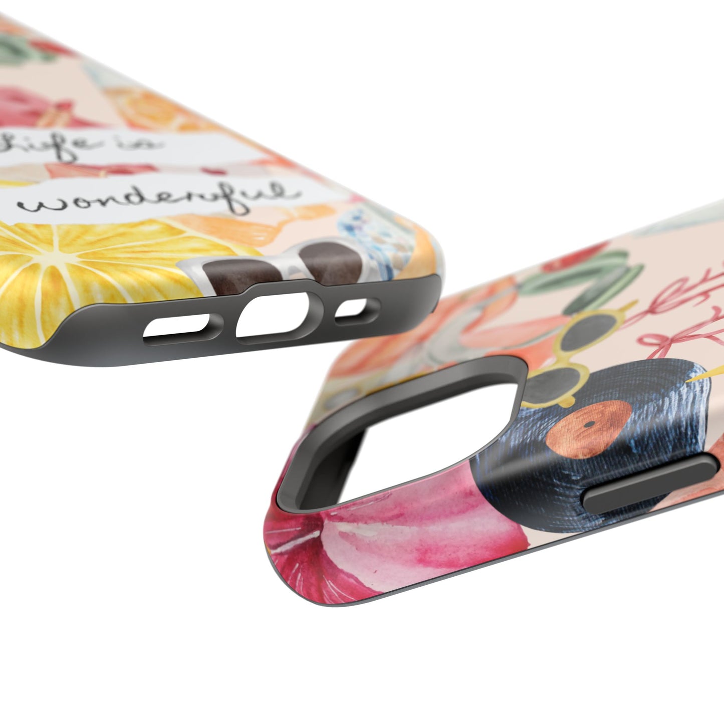 Life is Wonderful, Stylish Phone Cover, Cute Phone Accessory, Gift for Her, Summer Vibe Phone Case