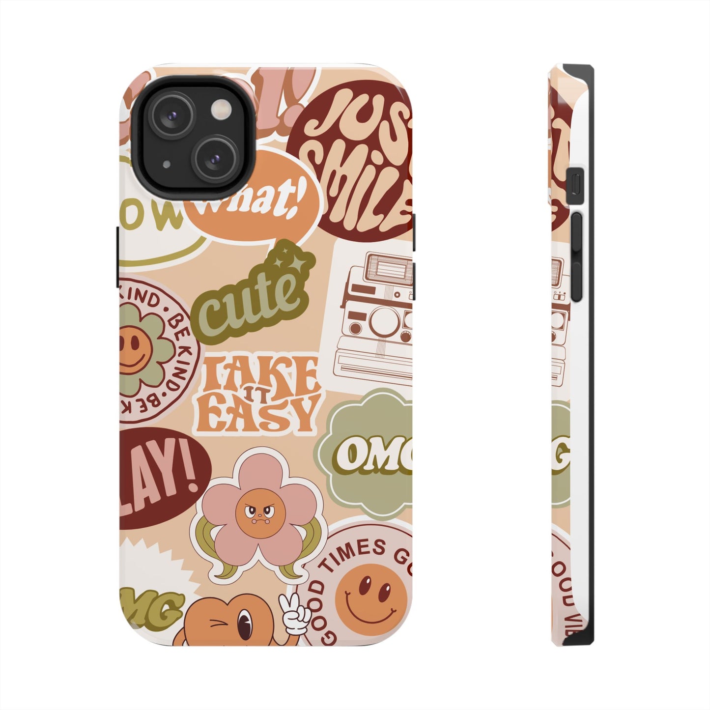 Vibrant, Positive Affirmation Sticker Phone Cases, Cute for Teens, Fun Ideas, Everyday Use