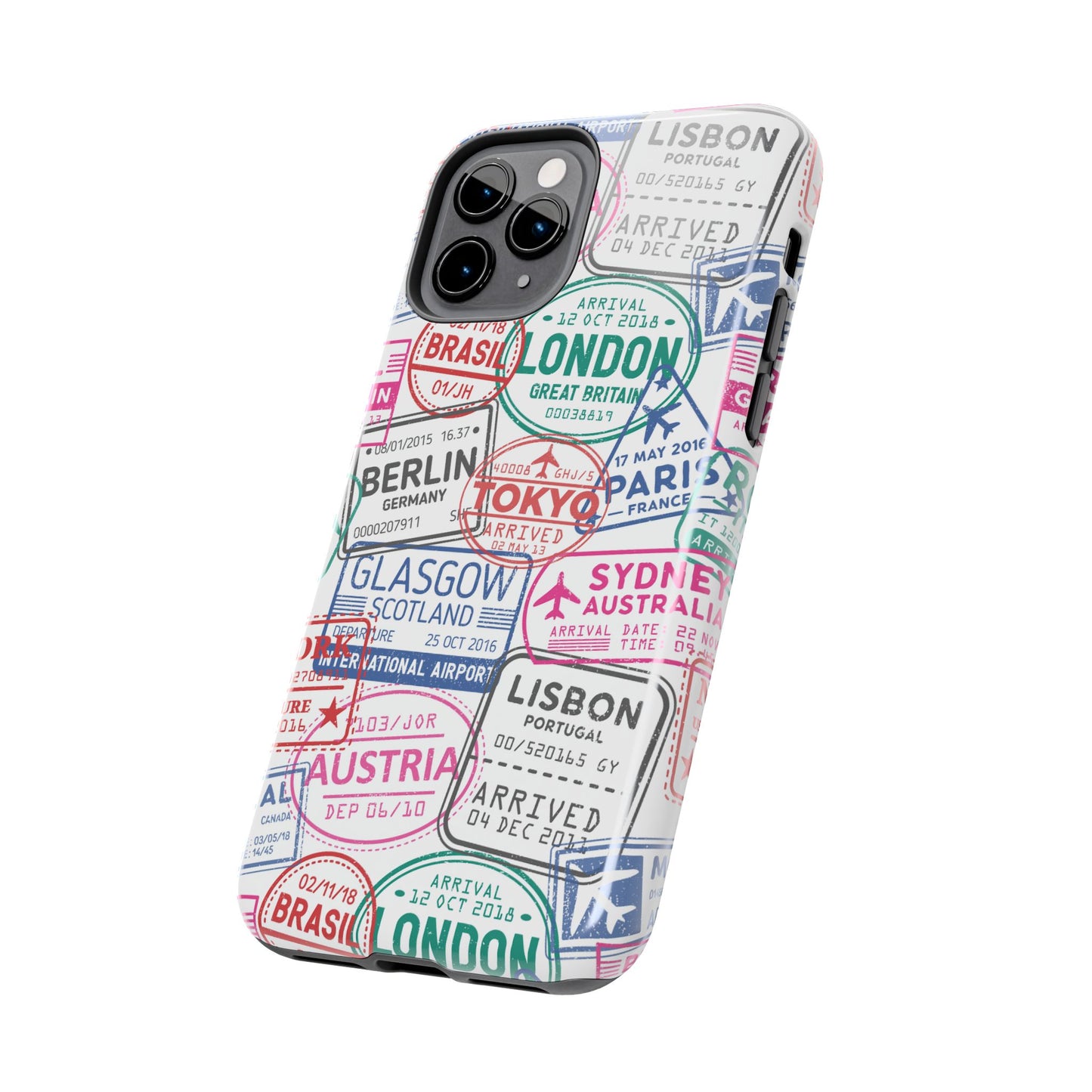 Travel-Inspired, Passport, Travelers, Adventure Stamp, Unique Phone Case