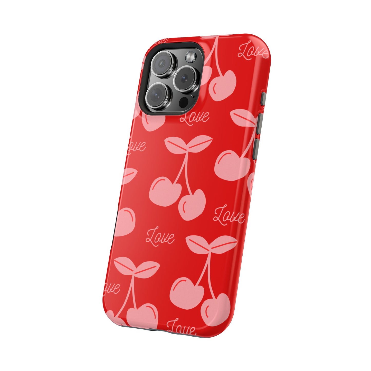 Cherry Love MAGNETIC Tough Cases, Cute Protection, Gift for Her, Valentine's Day
