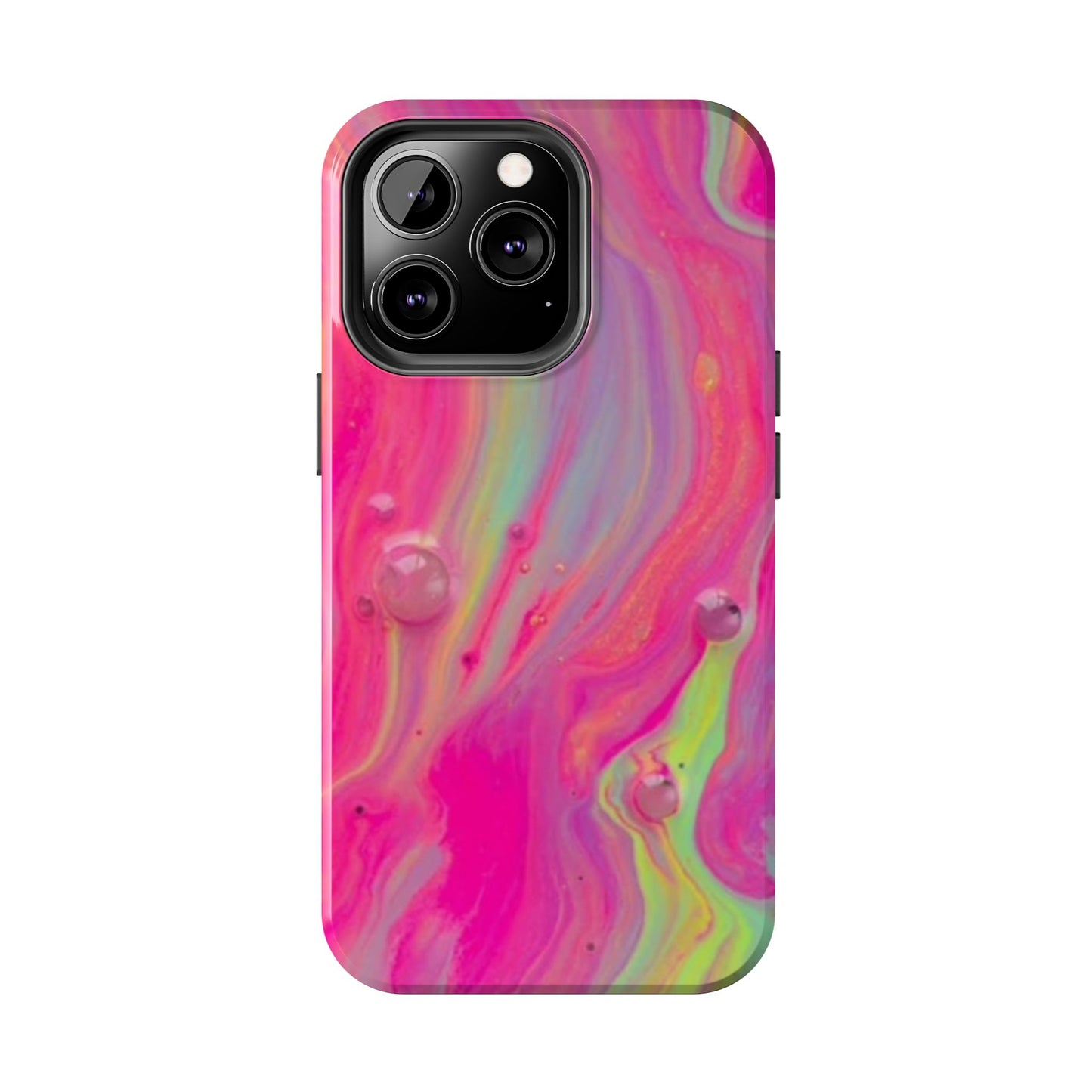 Colorful Swirl Futuristic Tough Phone Case, Stylish Durable Cover for Iphone