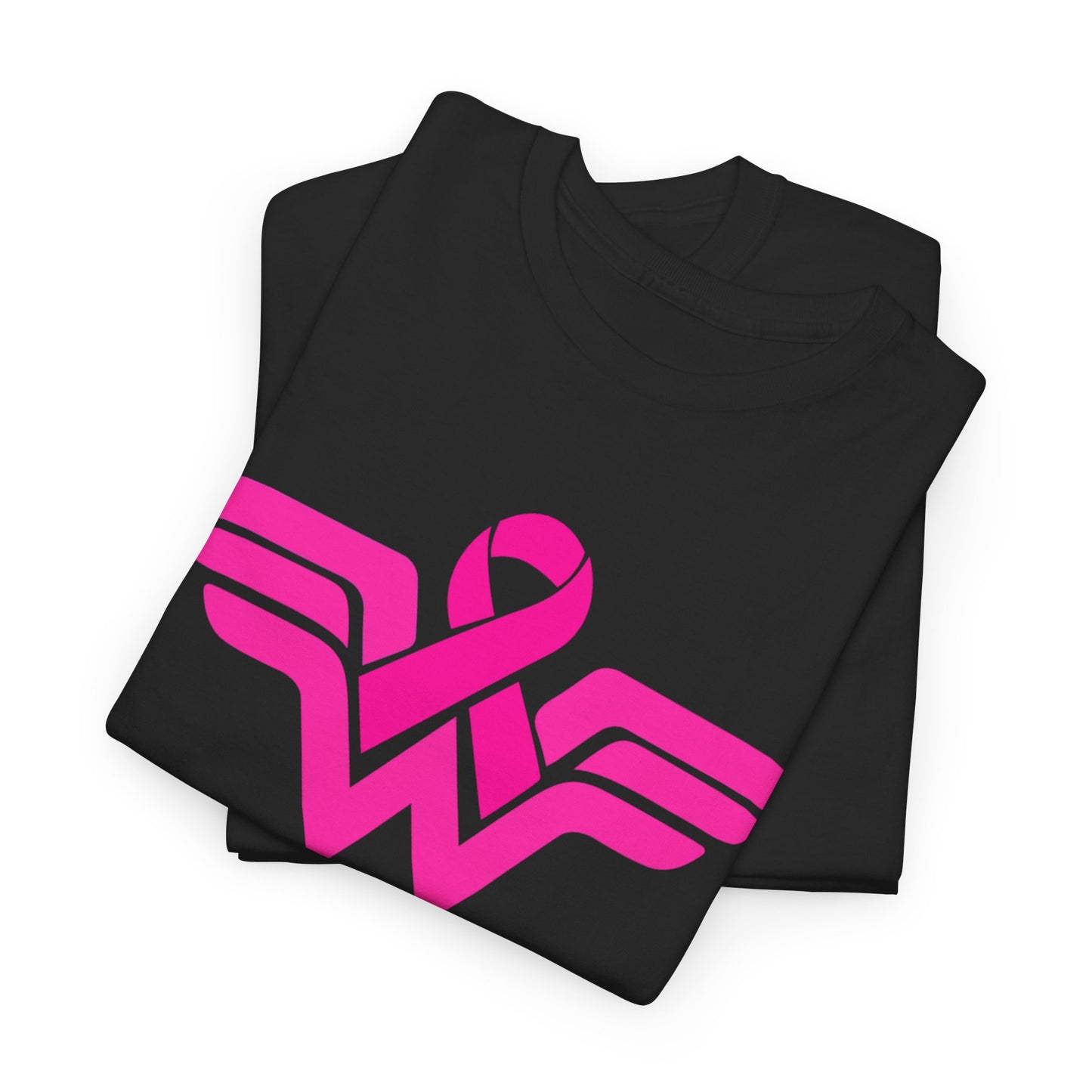 Empowerment Unisex Heavy Cotton Tee - Pink Wings & Ribbon Design