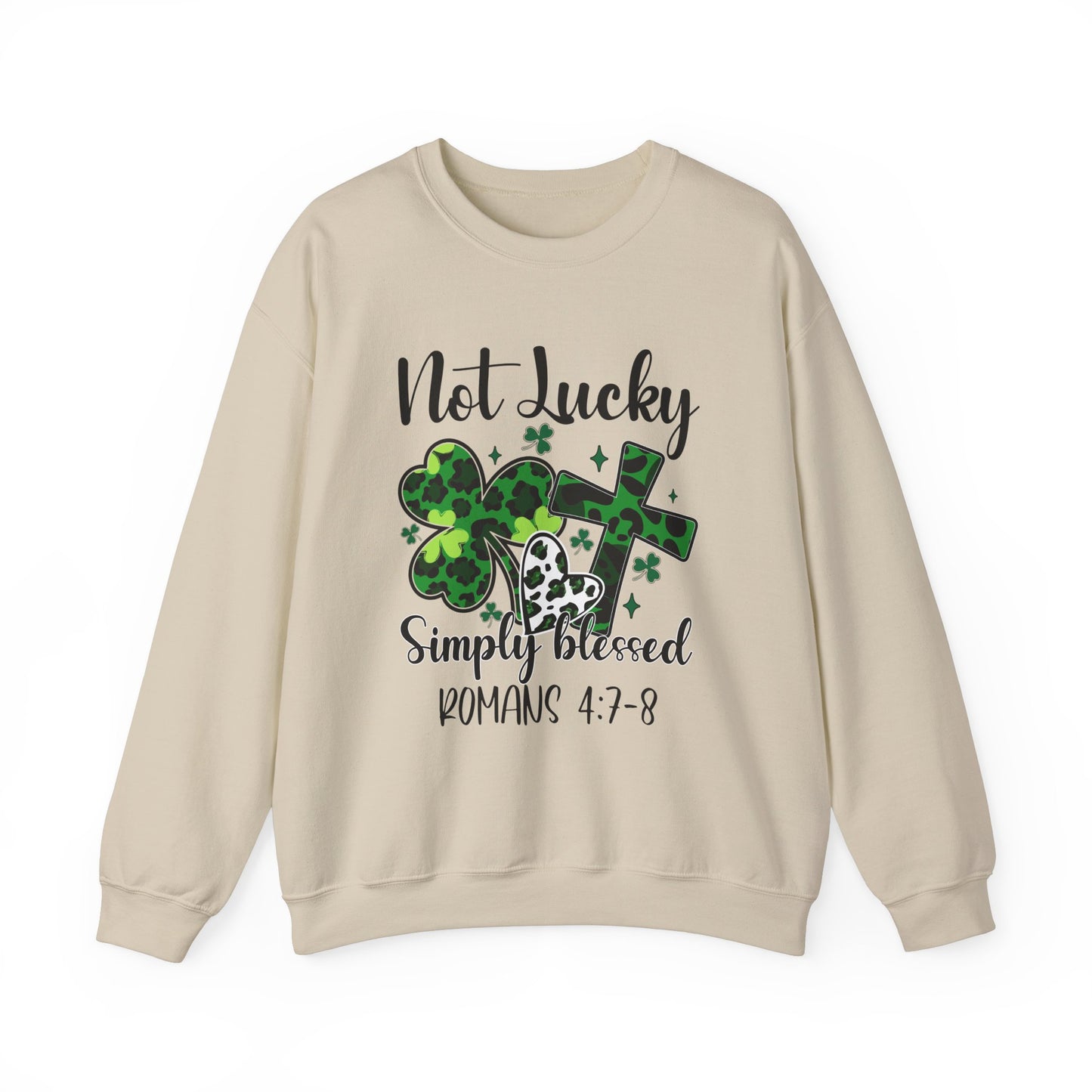 Limited Edition St. Patrick's Day Blessed Crewneck Sweatshirt - St Patrick's Day Faith Apparel