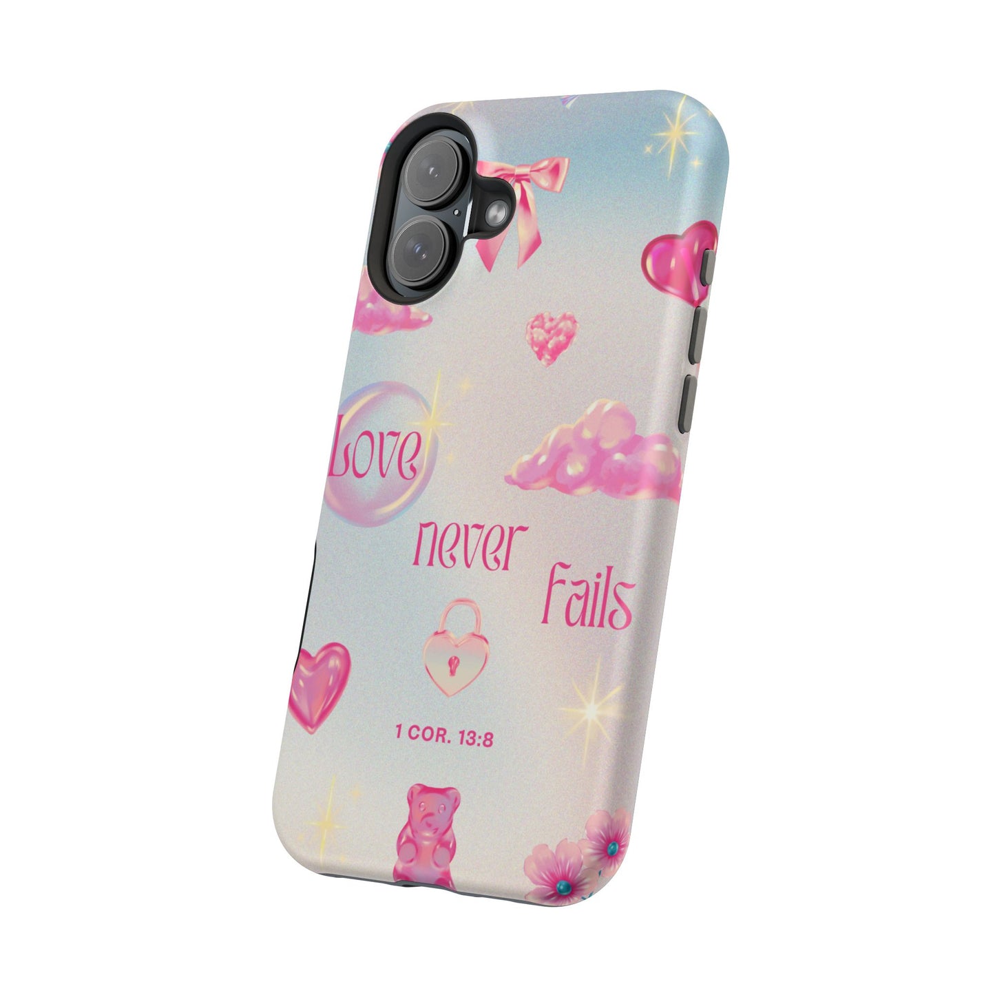 Love Never Fails Bible Verse Tough MAGNETIC Phone Case