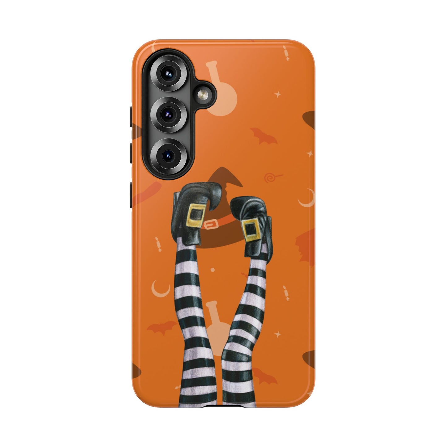 Halloween Phone Case, Spooky Design, Witch Legs for Samsung