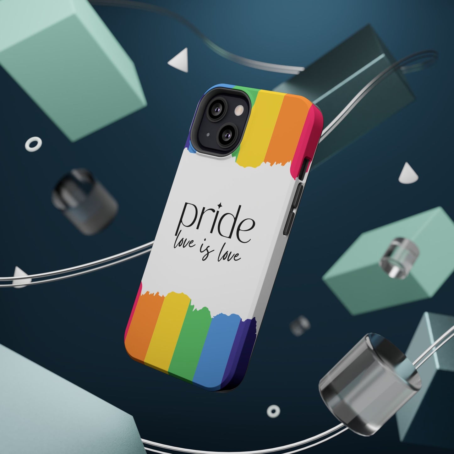 Pride - Love is Love, LGBTQ+, Rainbow Tough Phone Case