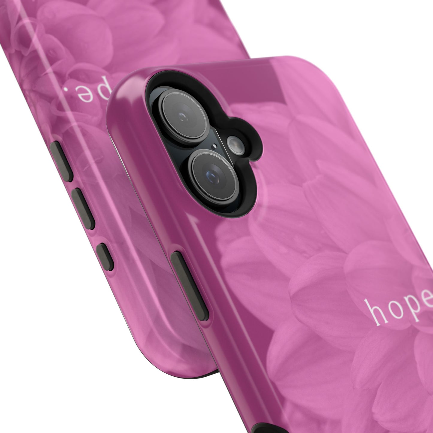 Hopeful, Inspirational Pink Flower Design Phone Case