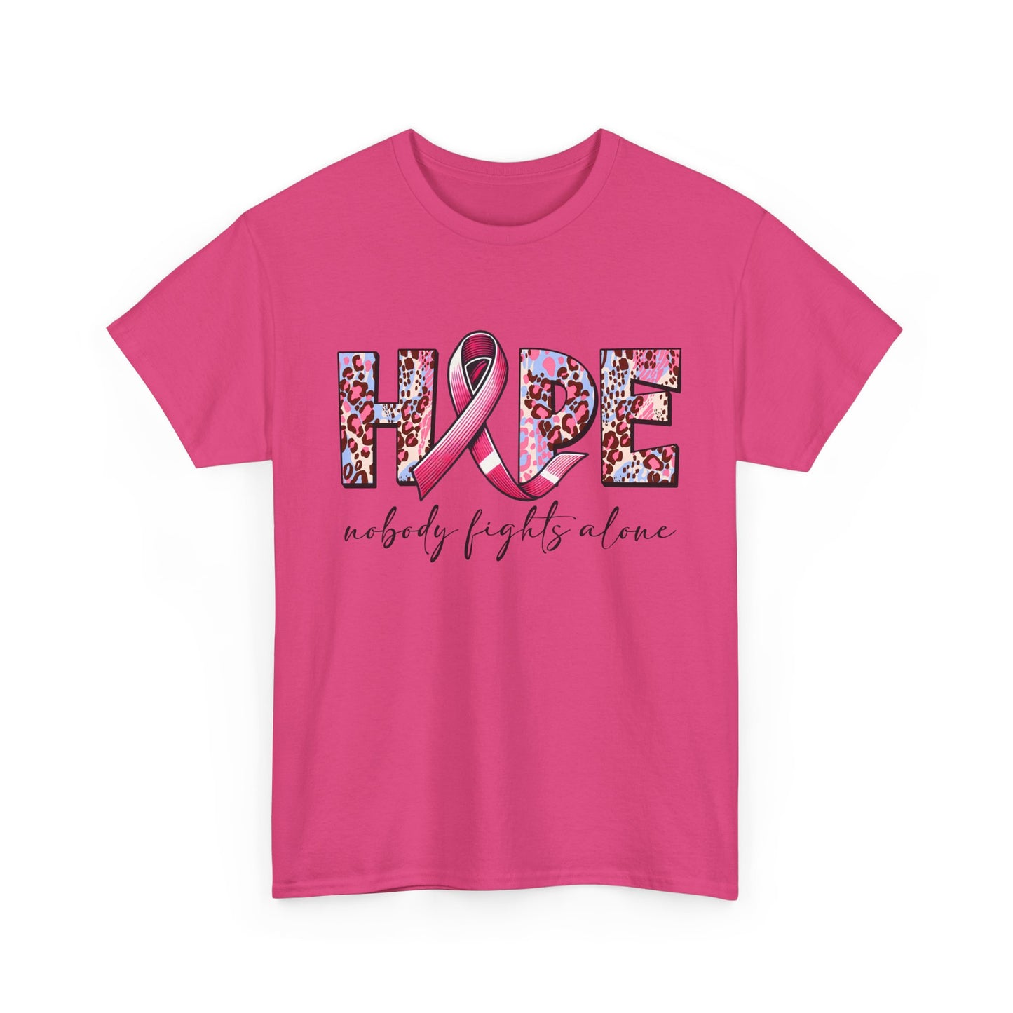 Hope & Support Unisex Tee - Nobody Fights Alone