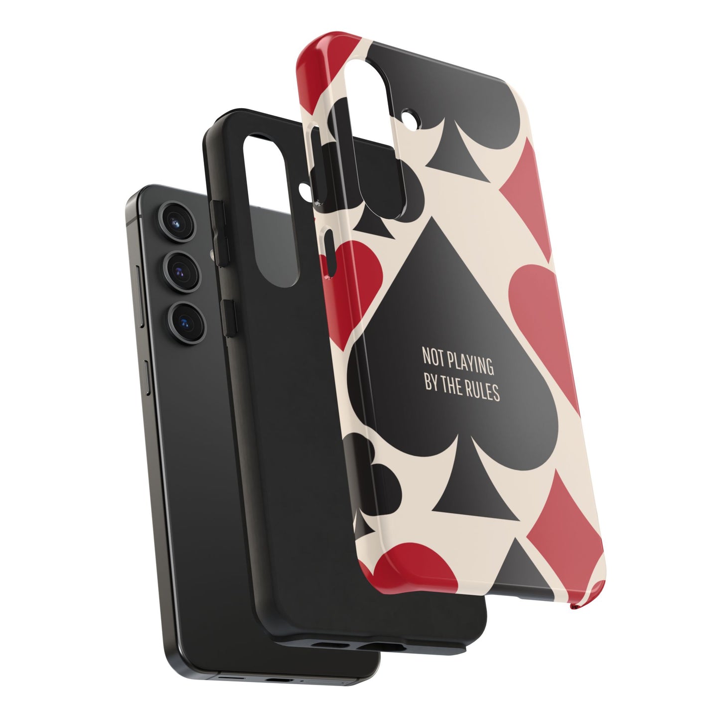 Bold Playing Card Tough Phone Case - Not Playing by the Rules