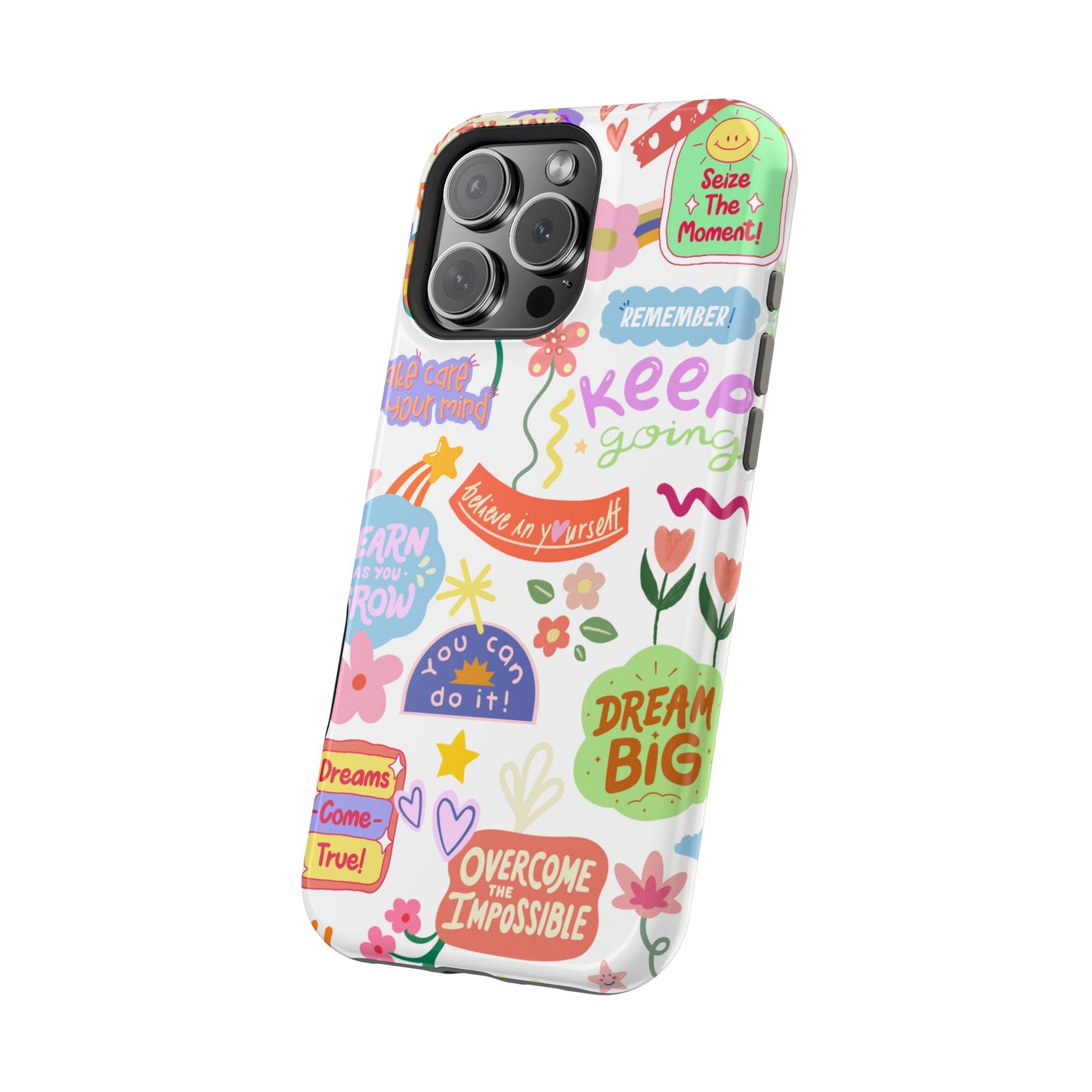 Inspirational, Motivational Phone Case, Cute Floral, Confidence Case, Gift for Her, Positive Vibes