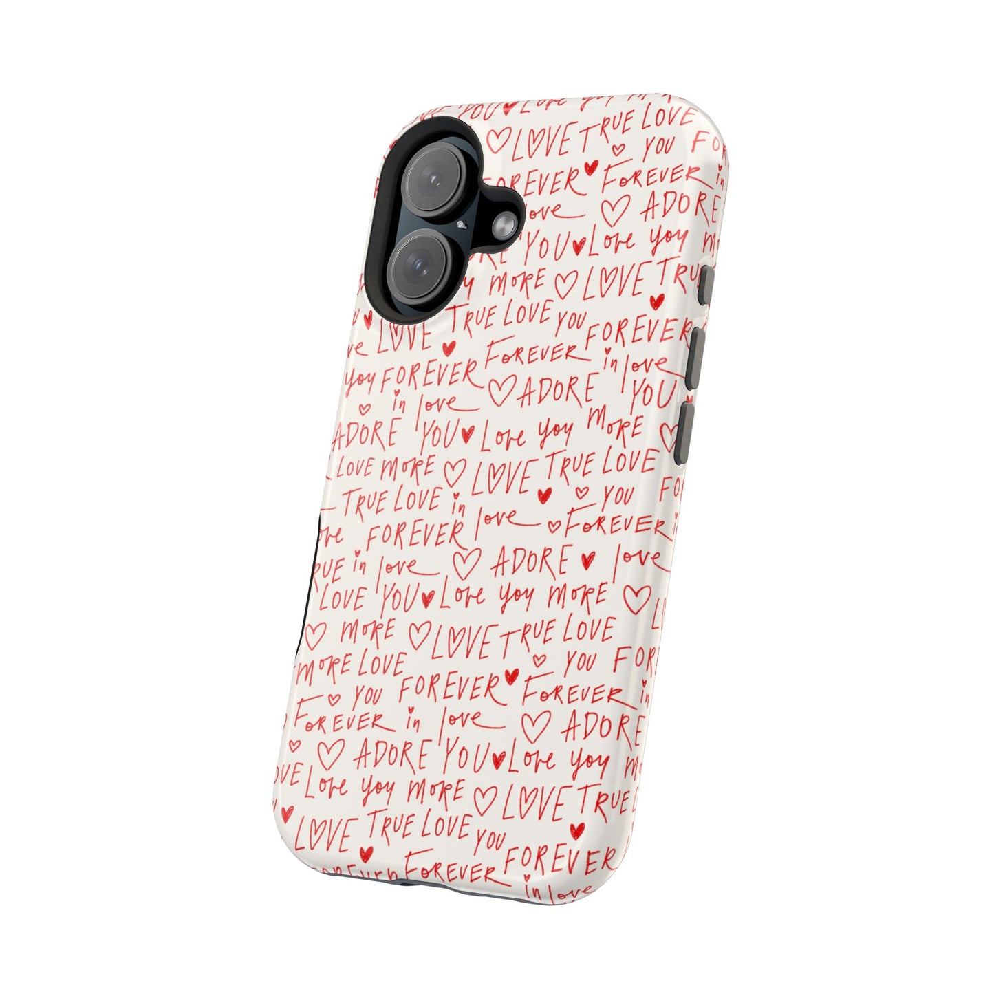 Love Hearts MAGNETIC Tough Case for iPhone, Cute Heart Design, Adore You Case, True Love Protection