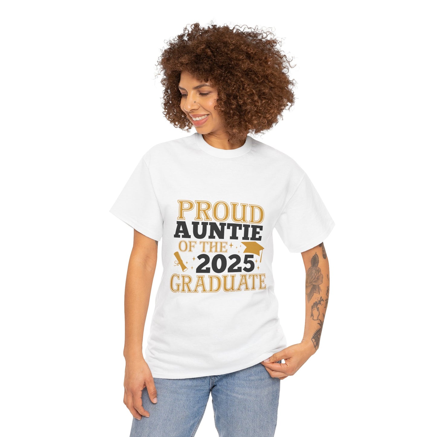 Proud Auntie of the 2025 Graduate Unisex Cotton Tee
