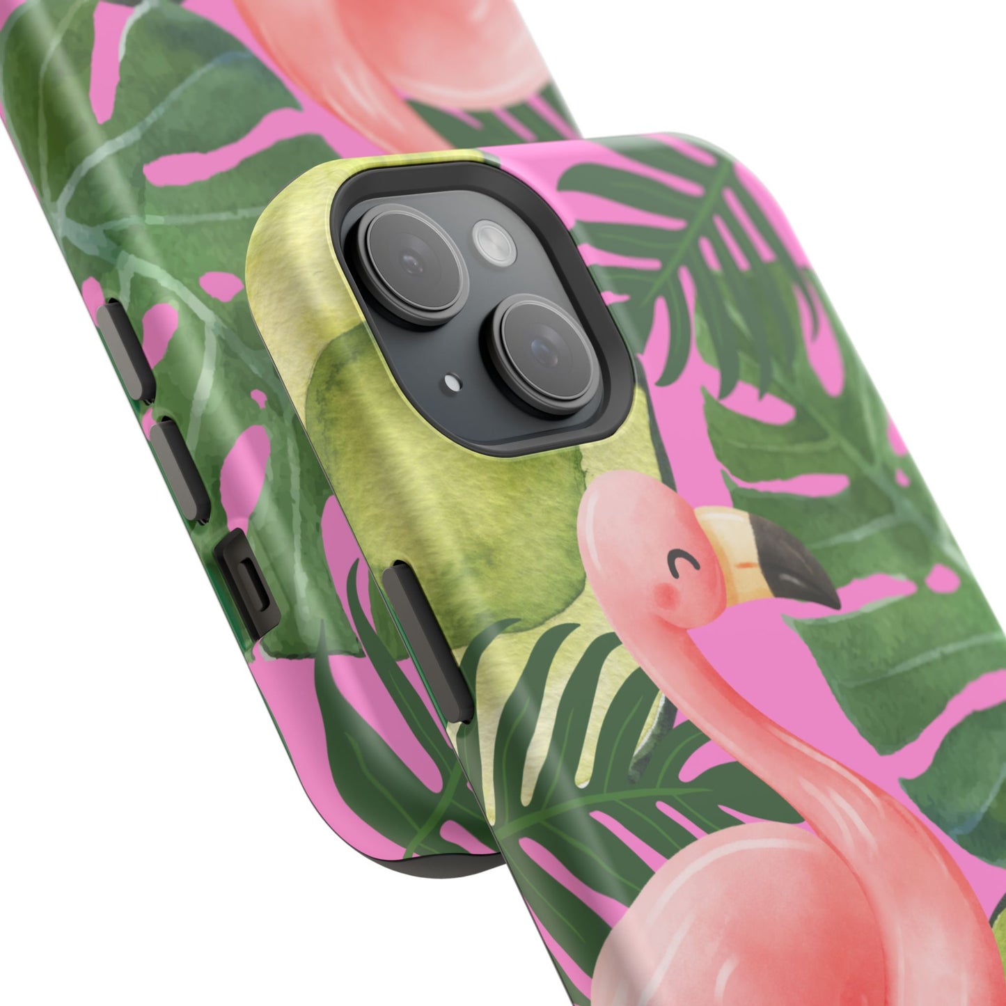 Tropical Flamingo, Cute, Summer Vibes MAGNETIC Tough Phone Case