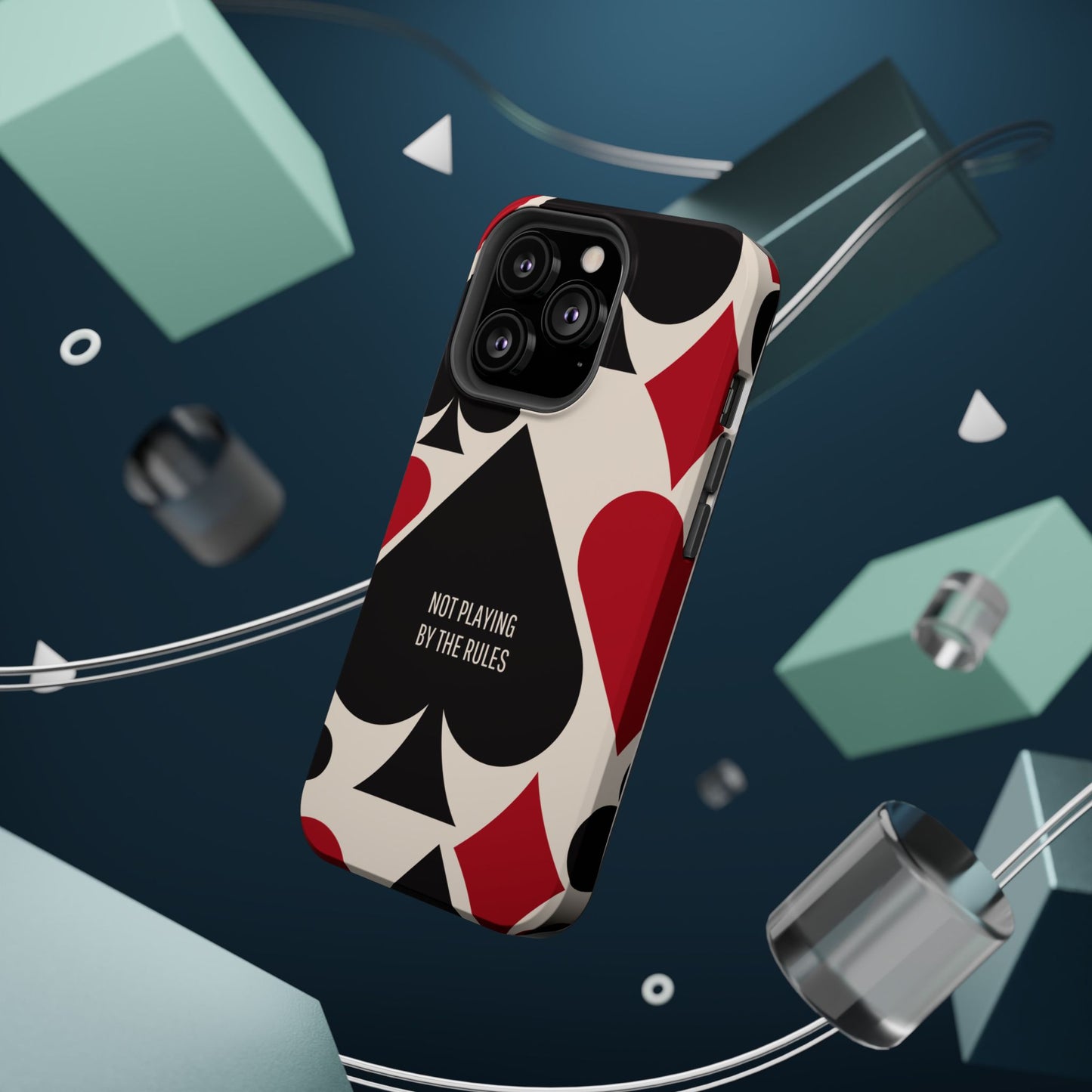 Bold Playing Card Tough Phone Case - Not Playing by the Rules for Iphone