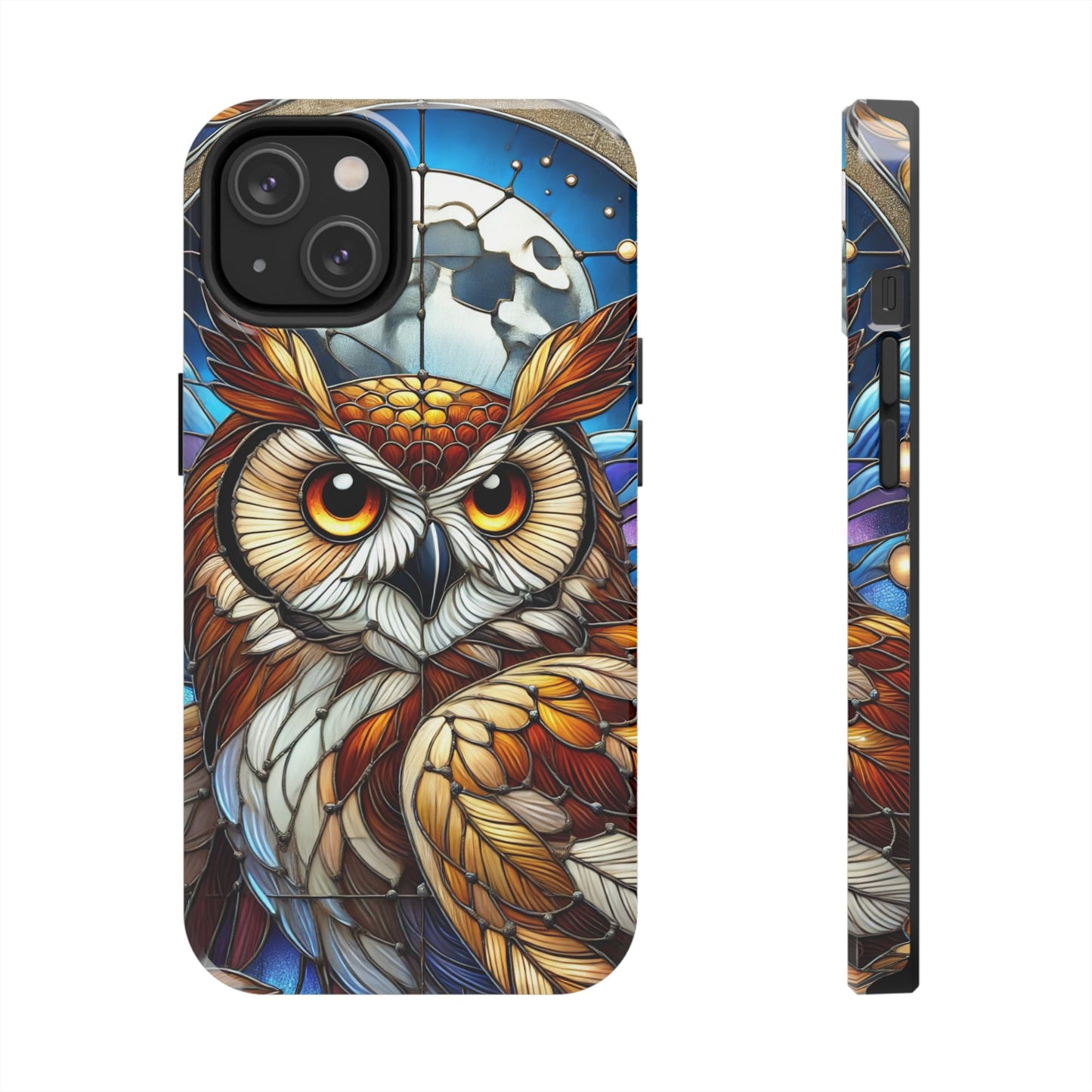 IPhone Case - Owl Stained Glass Design - Durable Protection