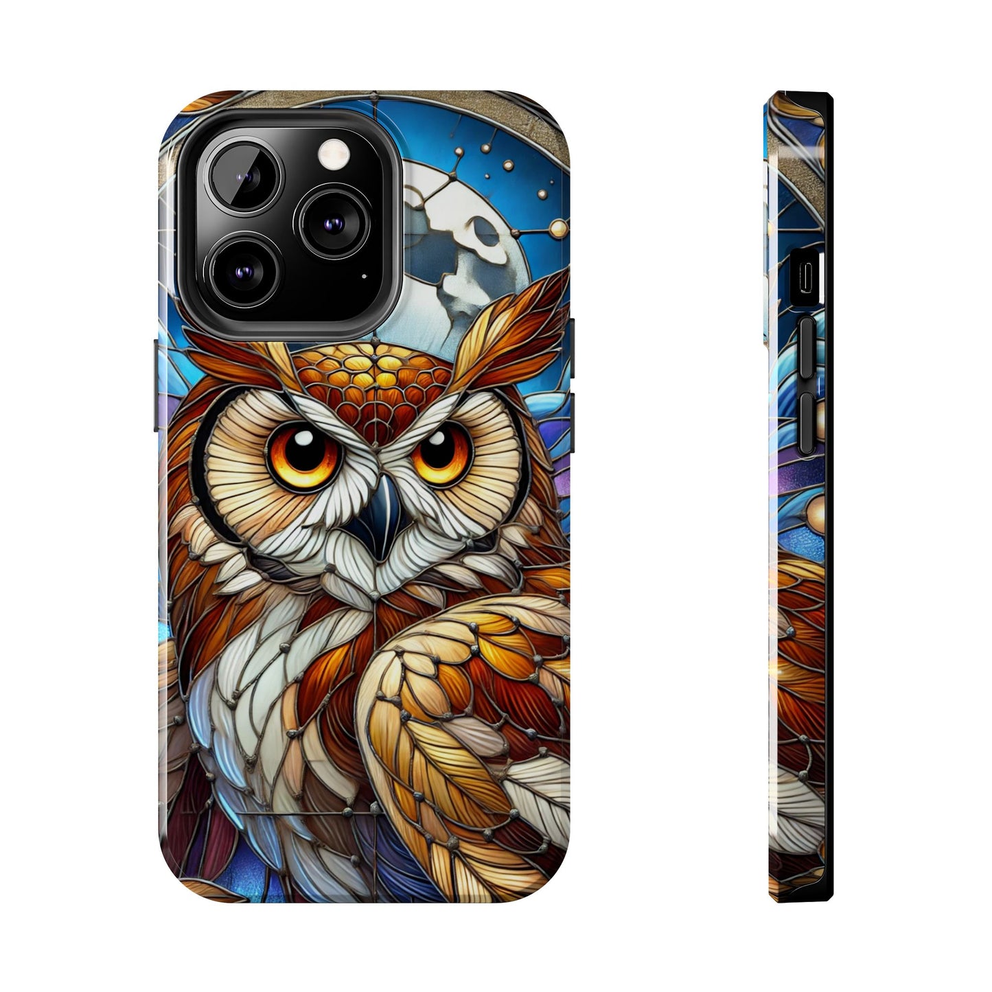 IPhone Case - Owl Stained Glass Design - Durable Protection