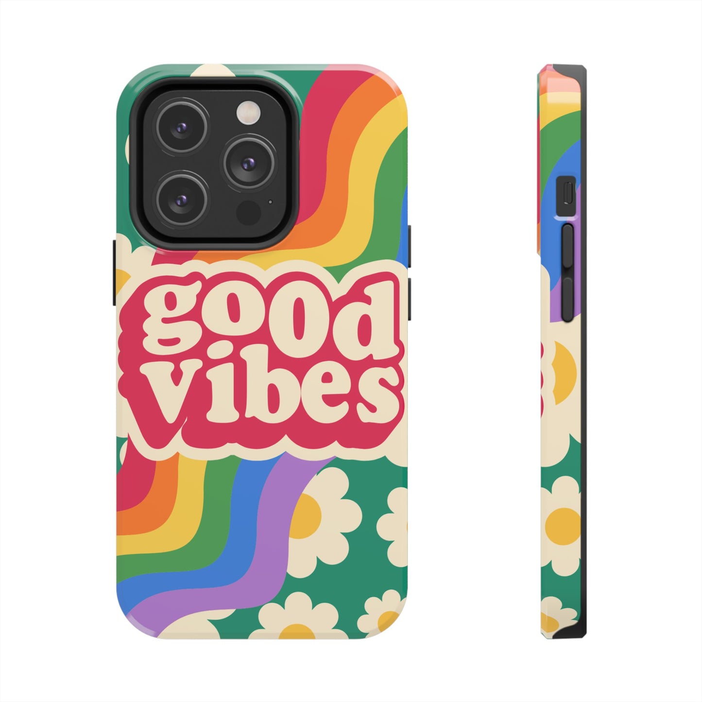 Good Vibes Tough Phone Cases, Colorful, Cheerful Phone Protection, Gifts for Friends