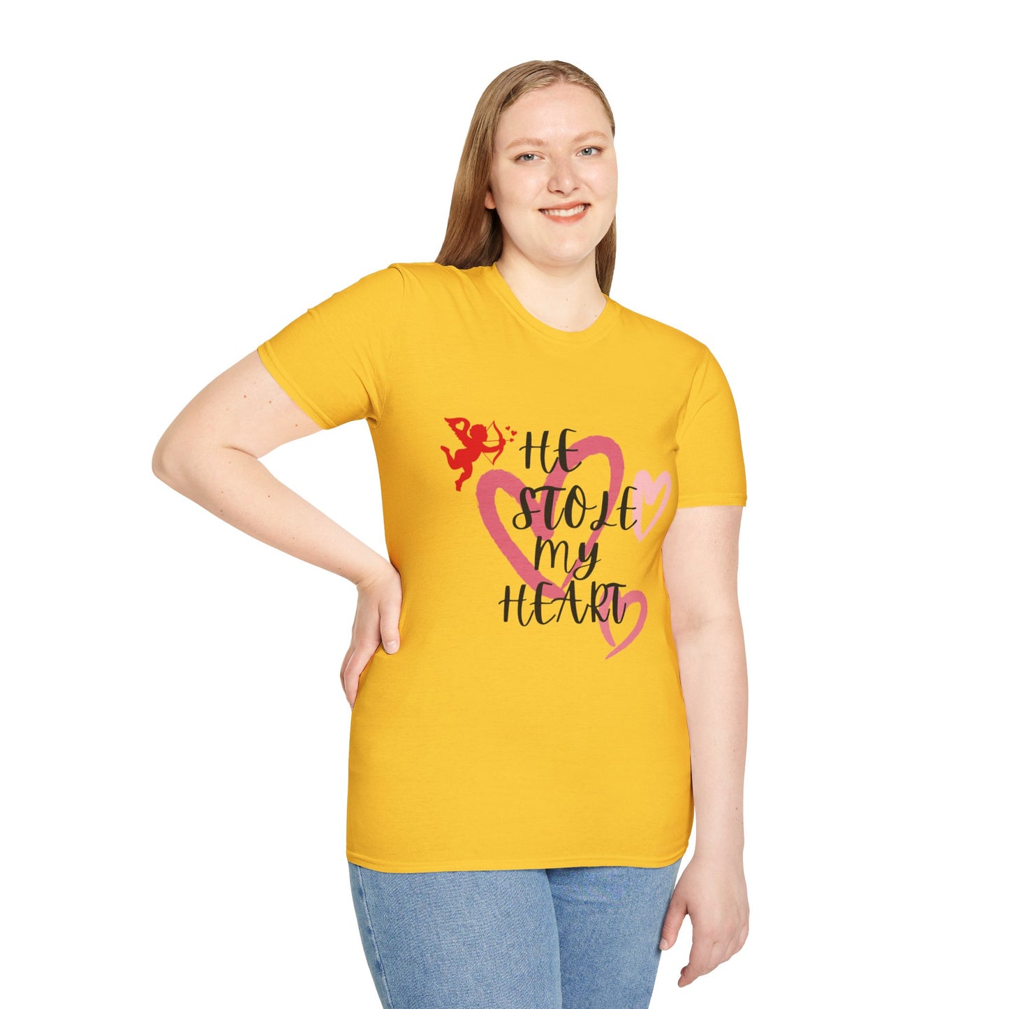 He Stole My Heart Unisex T-Shirt - Cute Valentine’s Day Couple Shift