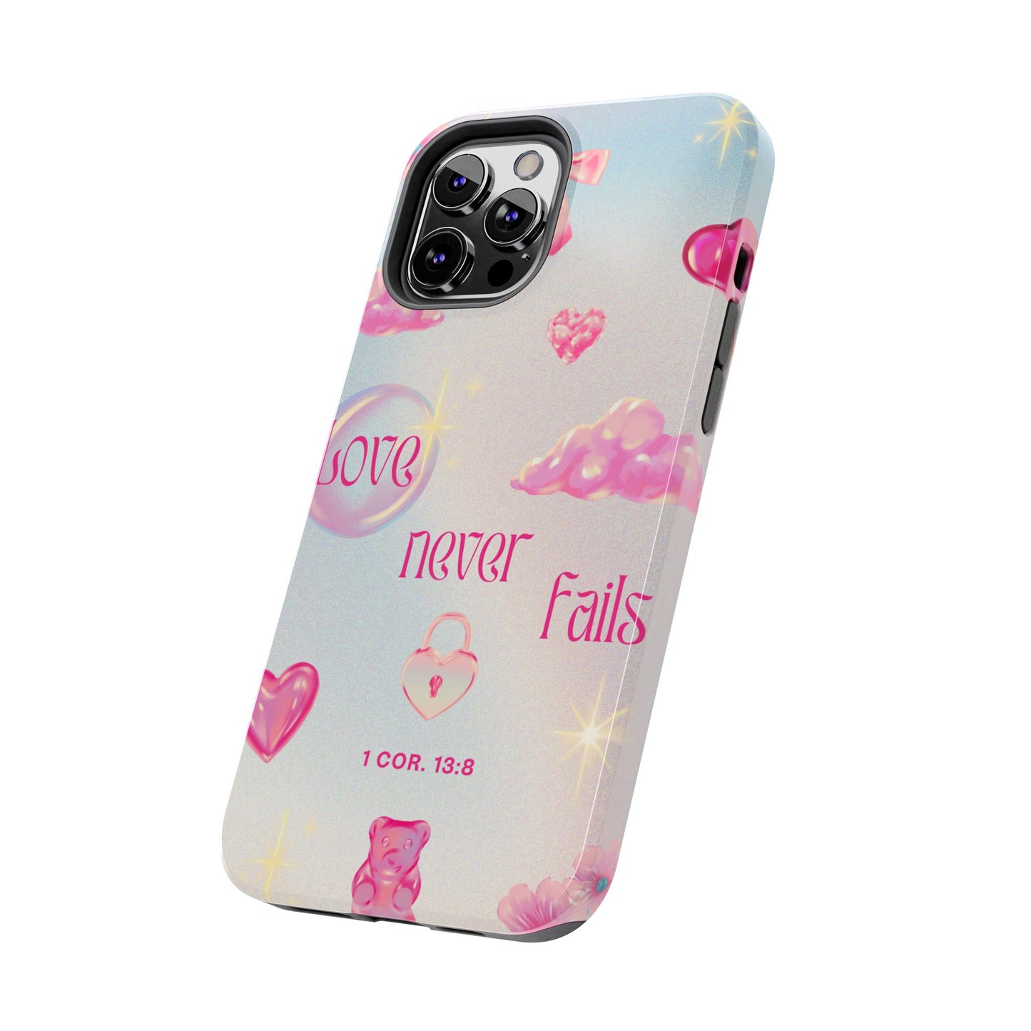 Love Never Fails Bible Verse Tough Phone Case
