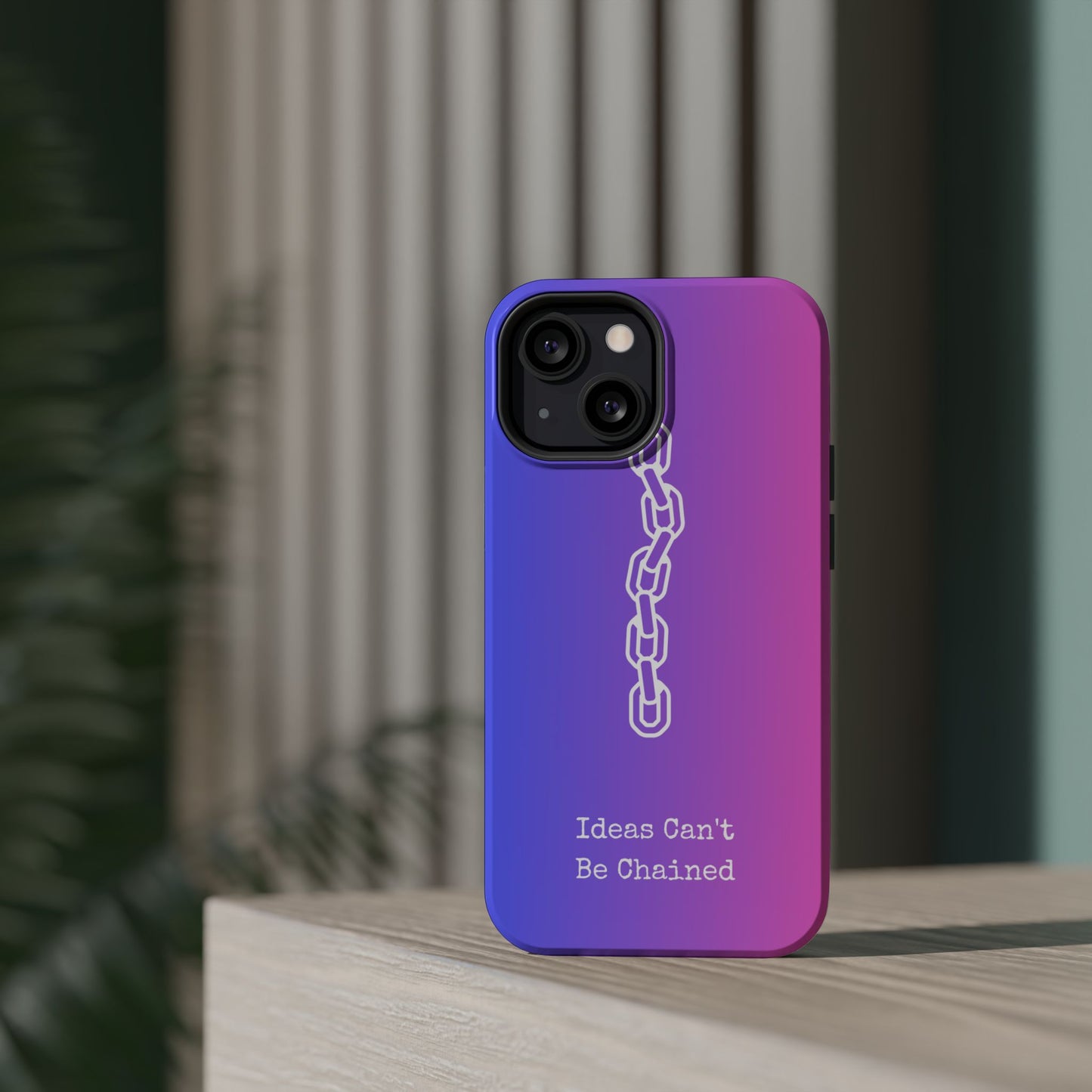 Colorful MAGNETIC Inspirational, Motivational - Ideas Can't Be Chained Phone Cases