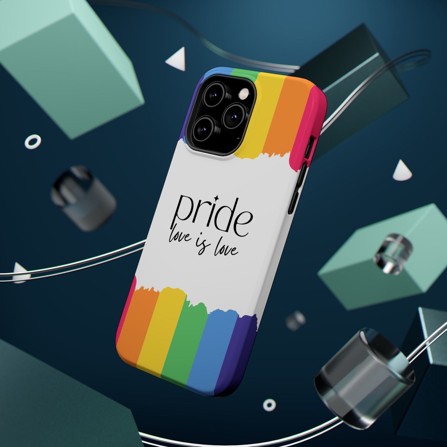 Pride - Love is Love, LGBTQ+, Rainbow Tough Phone Case