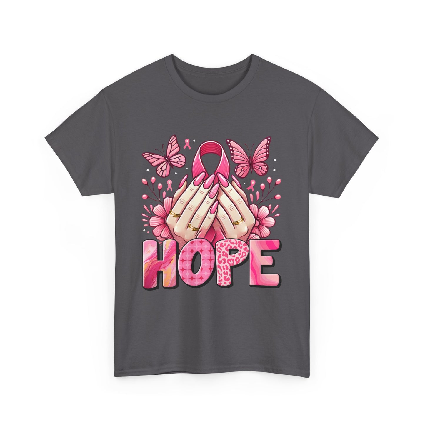 Hopeful Butterflies Unisex Heavy Cotton Tee