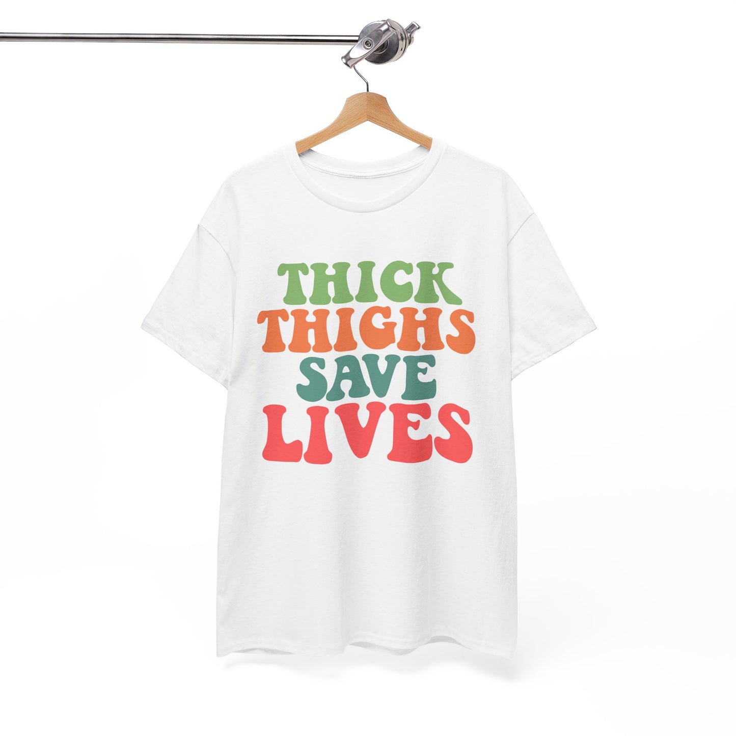 Thick Thighs Save Lives Unisex Heavy Cotton Tee