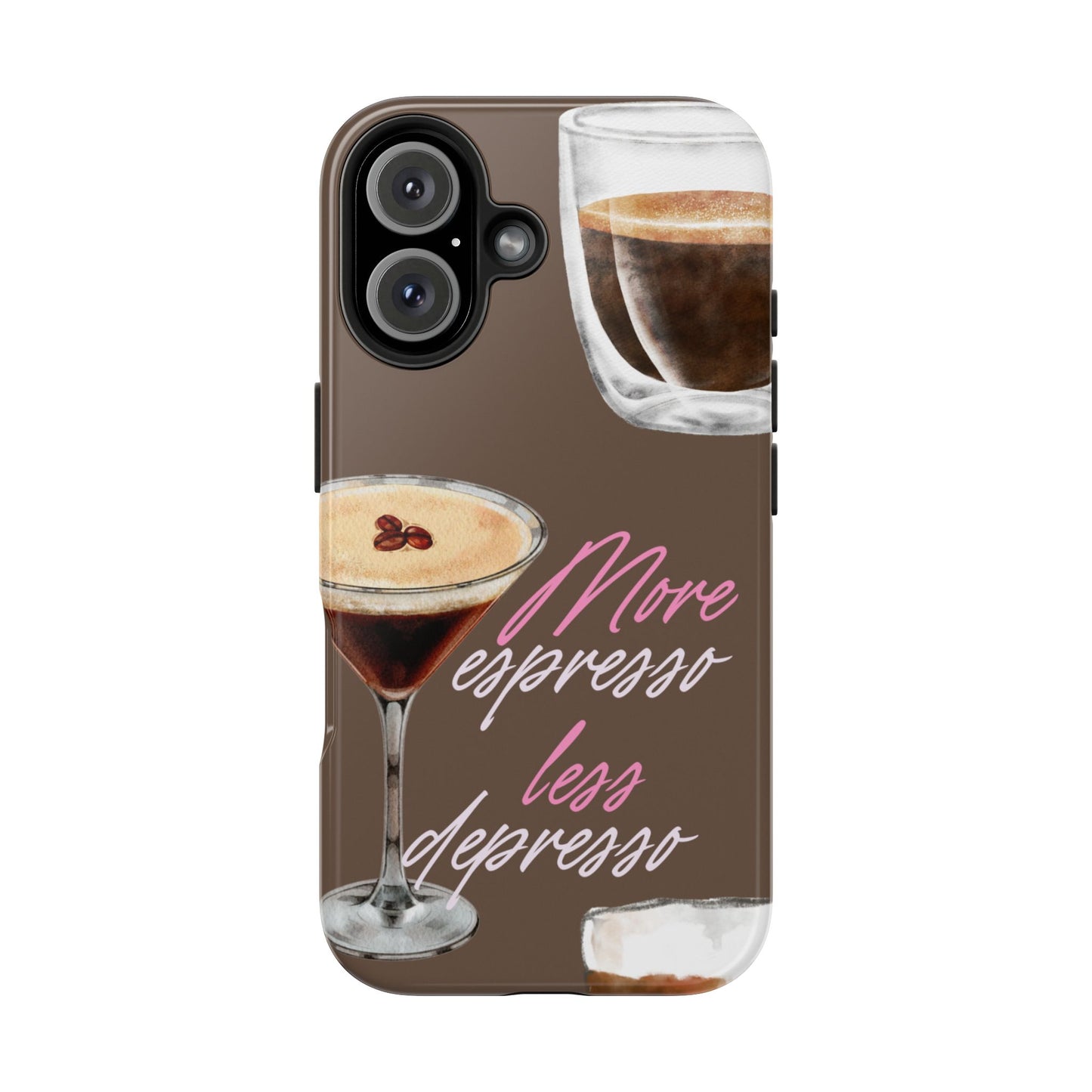 Stylish Coffee Phone Case, Espresso Lovers Gift, Cute Tough Case, Coffee Aesthetic, Phone Accessory for Baristas