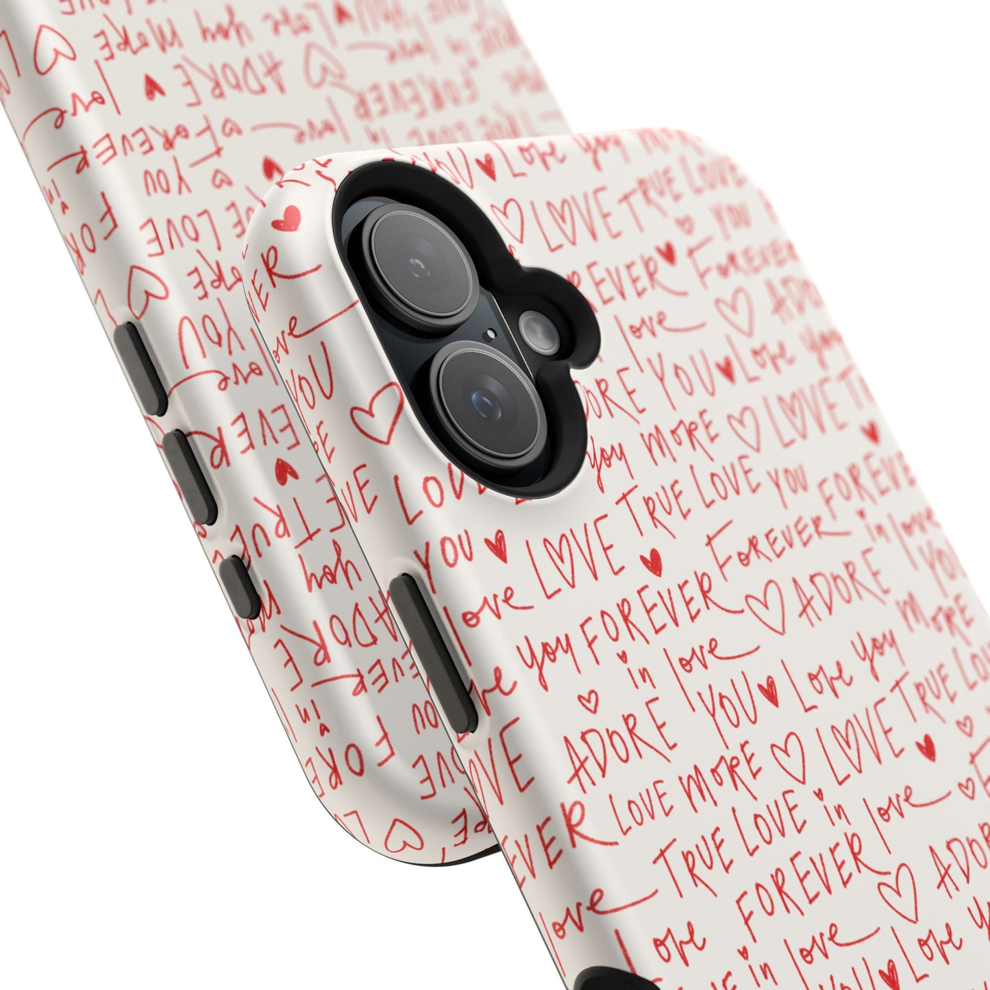 Love Hearts MAGNETIC Tough Case for iPhone, Cute Heart Design, Adore You Case, True Love Protection
