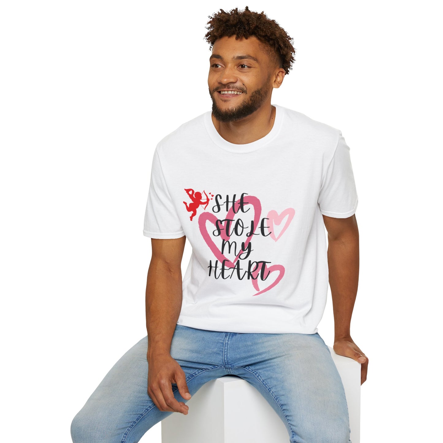 SHe Stole My Heart Unisex T-Shirt - Cute Valentine’s Day Couple Shift