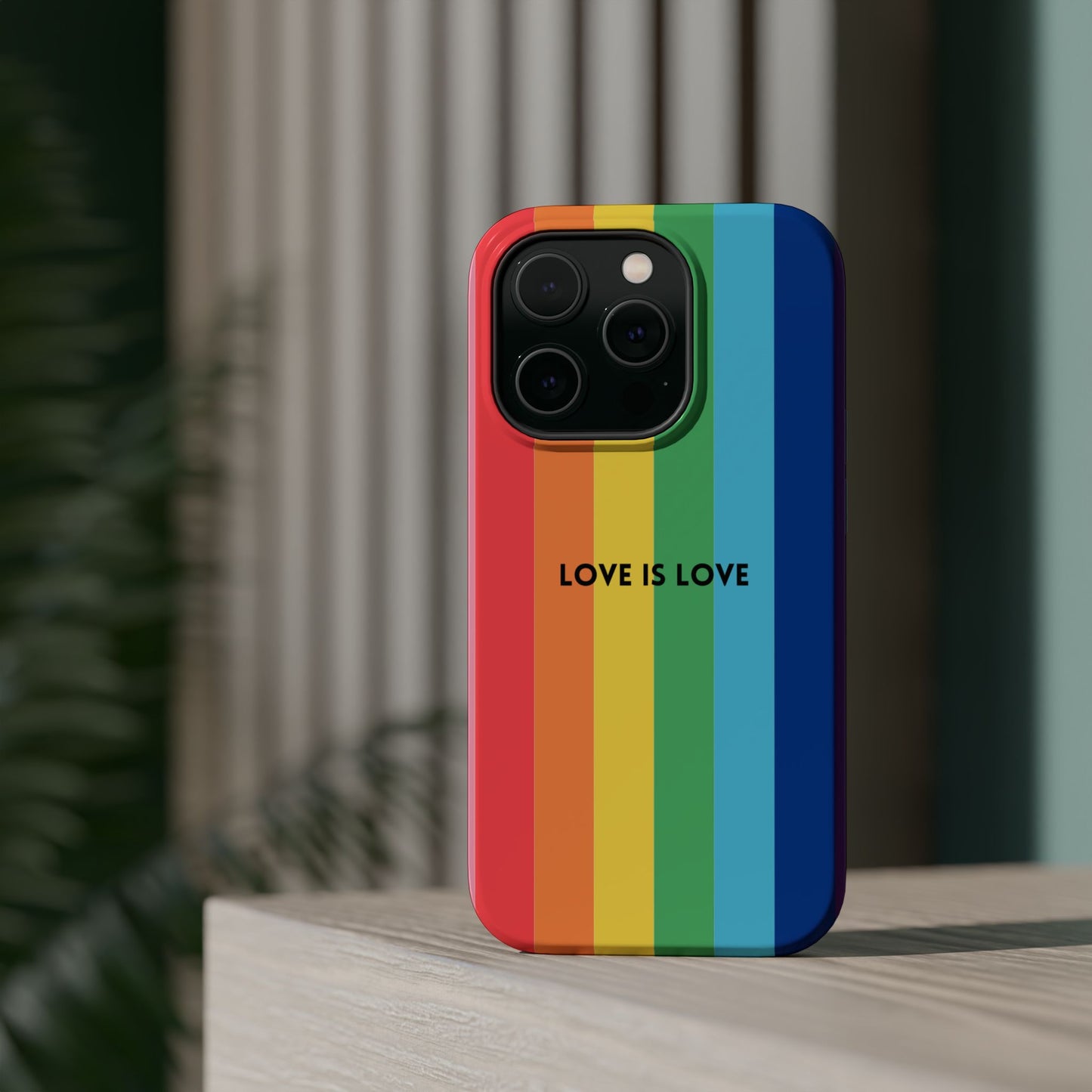 lOVE IS LOVE- Rainbow, LGBTQ+ Pride MAGNETIC Phone Case