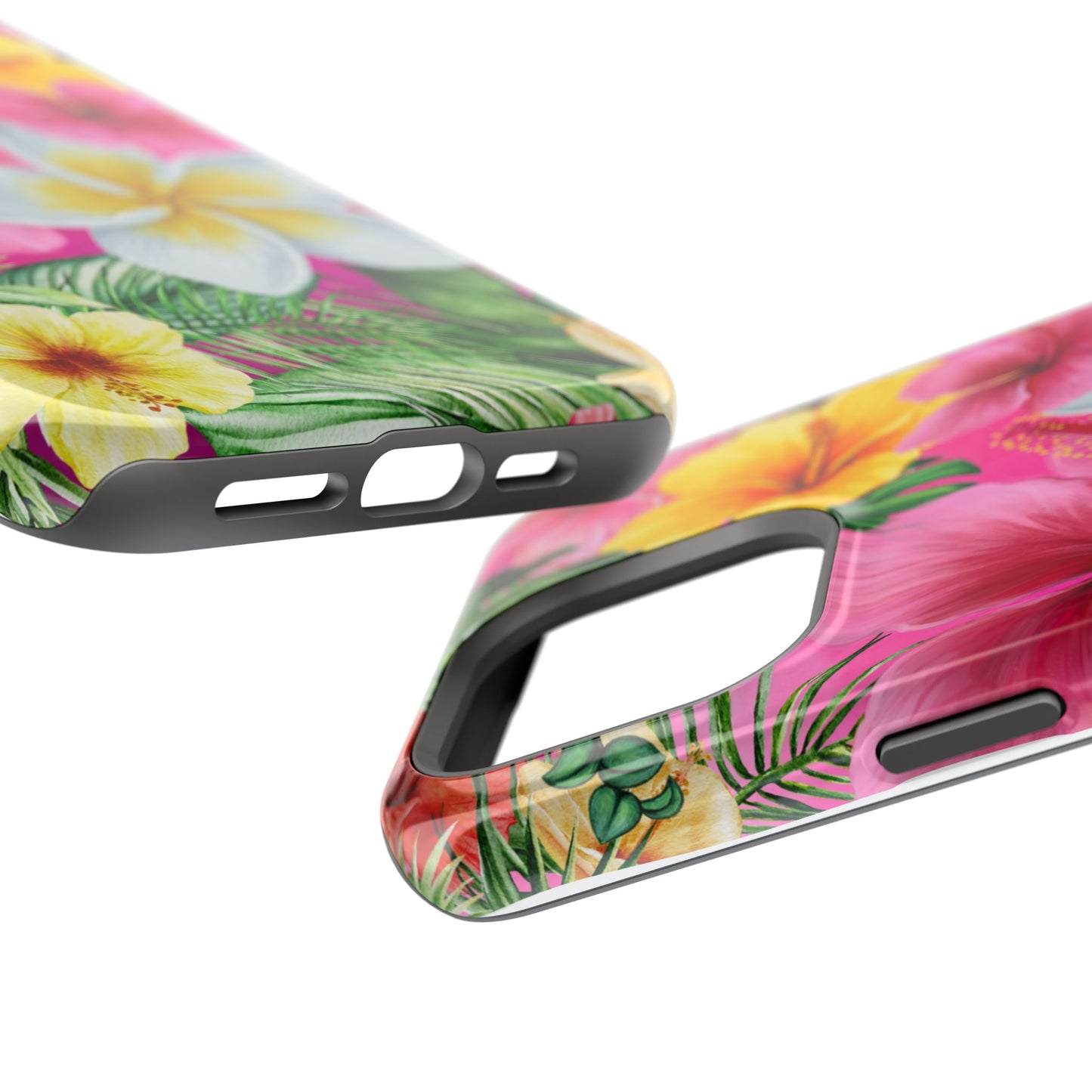 Tropical Floral MAGNETIC Phone Case - Tough, Durable, Chic Protection, Summer Vibes, Gift for Her