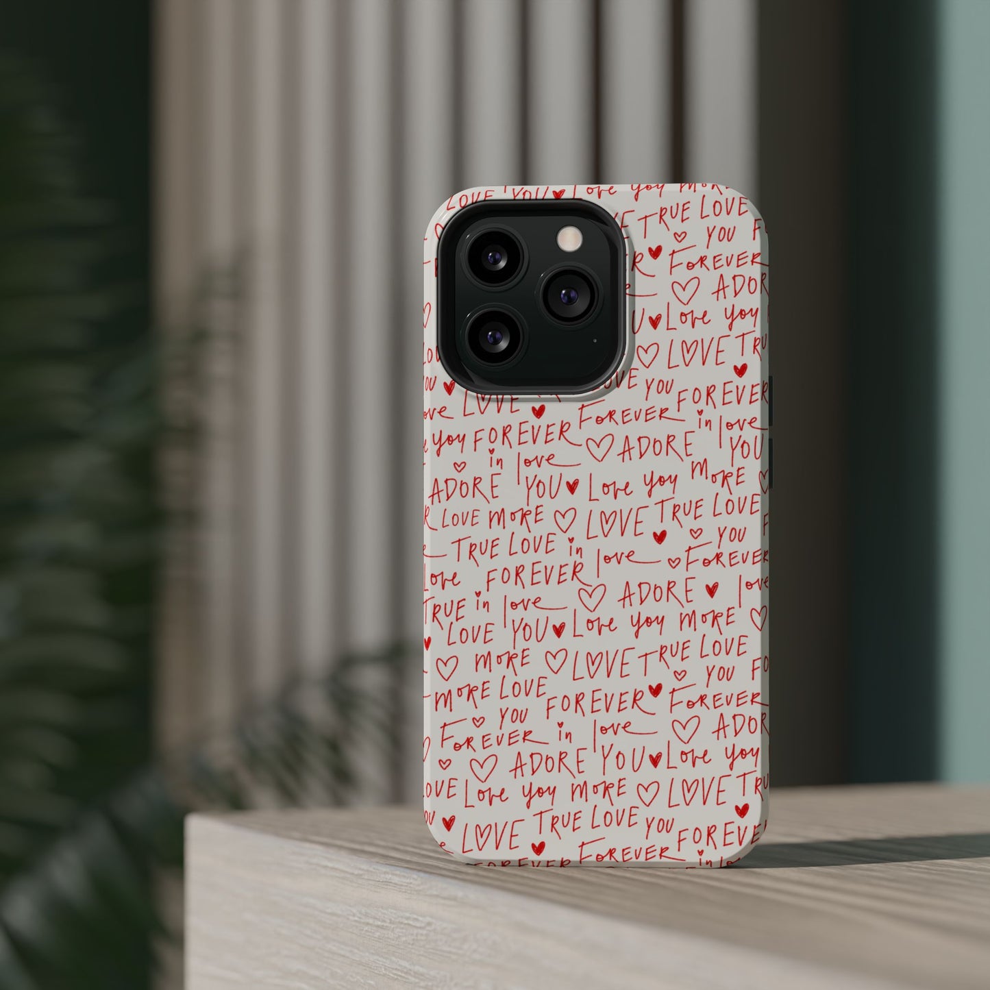 Love Hearts MAGNETIC Tough Case for iPhone, Cute Heart Design, Adore You Case, True Love Protection
