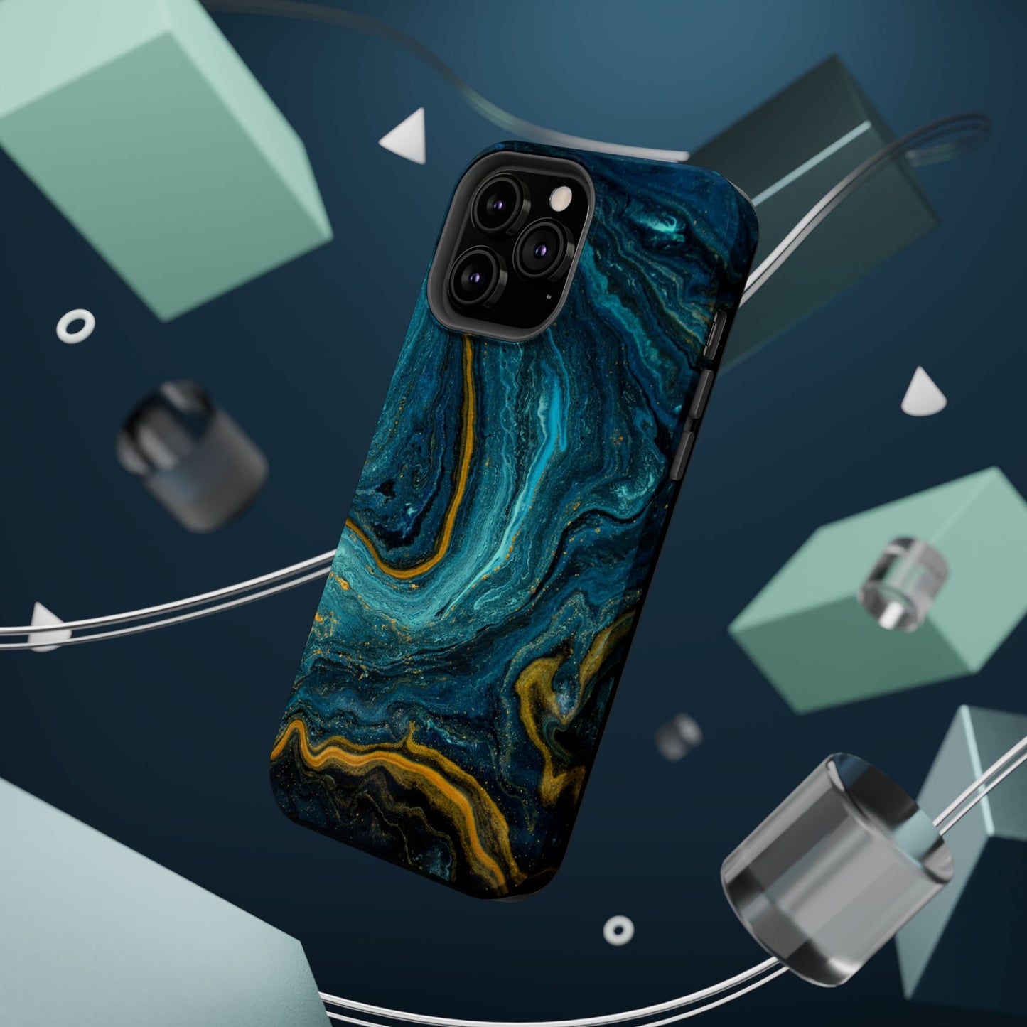 Marble Print MAGNETIC, Unique Tough Phone Case
