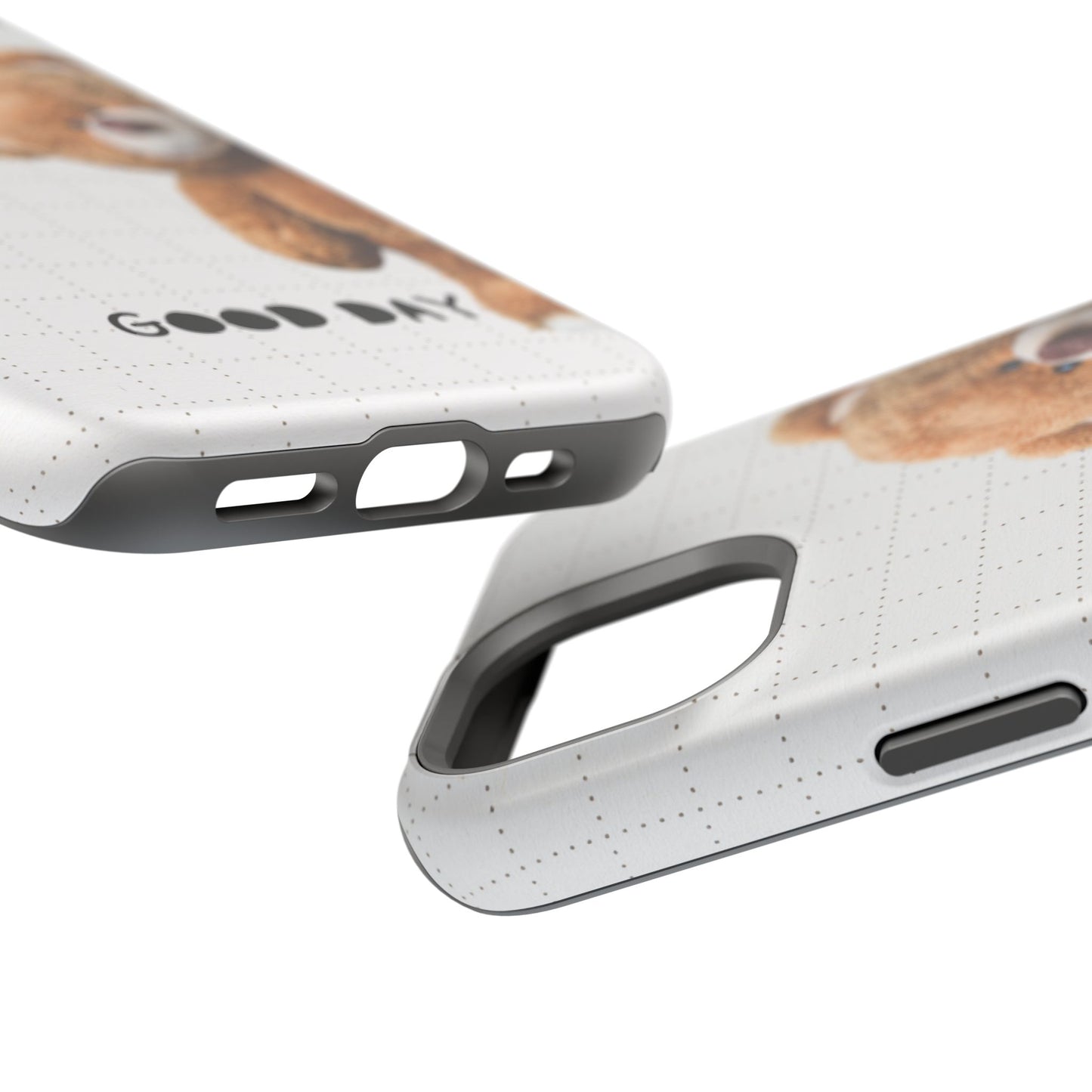 Good Day Teddy Bear MAGNETIC Phone Cases, Cute, Gift for Friends, Teddy Bear Lover's Case