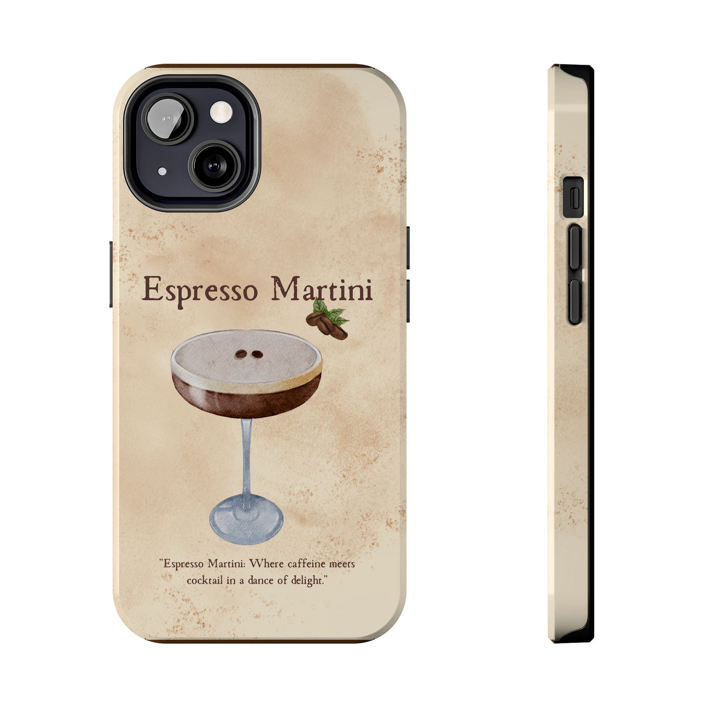 Espresso Martini Tough Phone Cases | Stylish Drink Design | Unique Gift for Cocktail Lovers | Perfect for Any Occasion