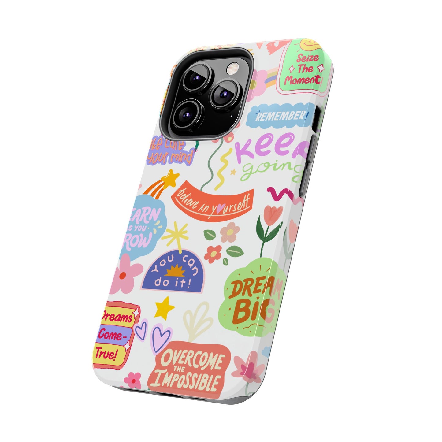 Inspirational, Motivational Phone Case, Cute Floral, Confidence Case, Gift for Her, Positive Vibes