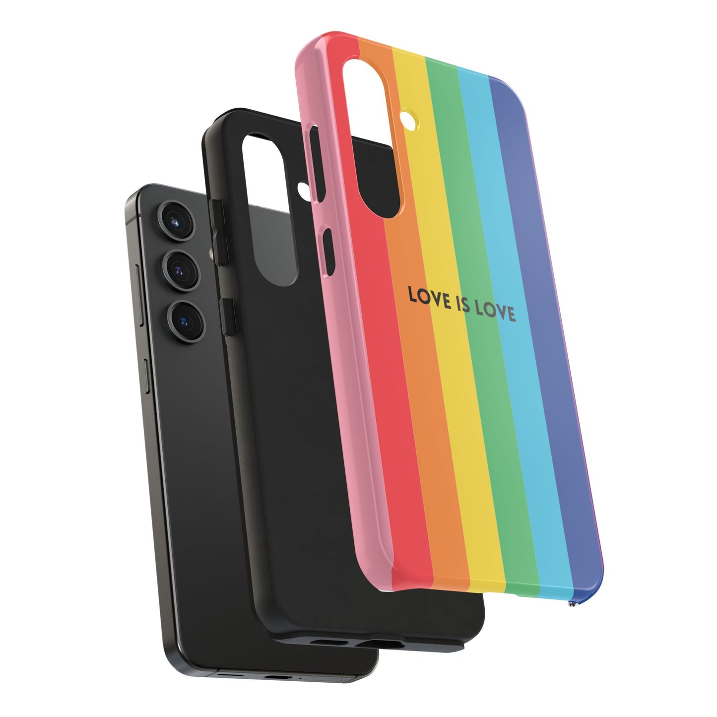 LOVE IS LOVE Colorful Love, Pride Tough Phone Case