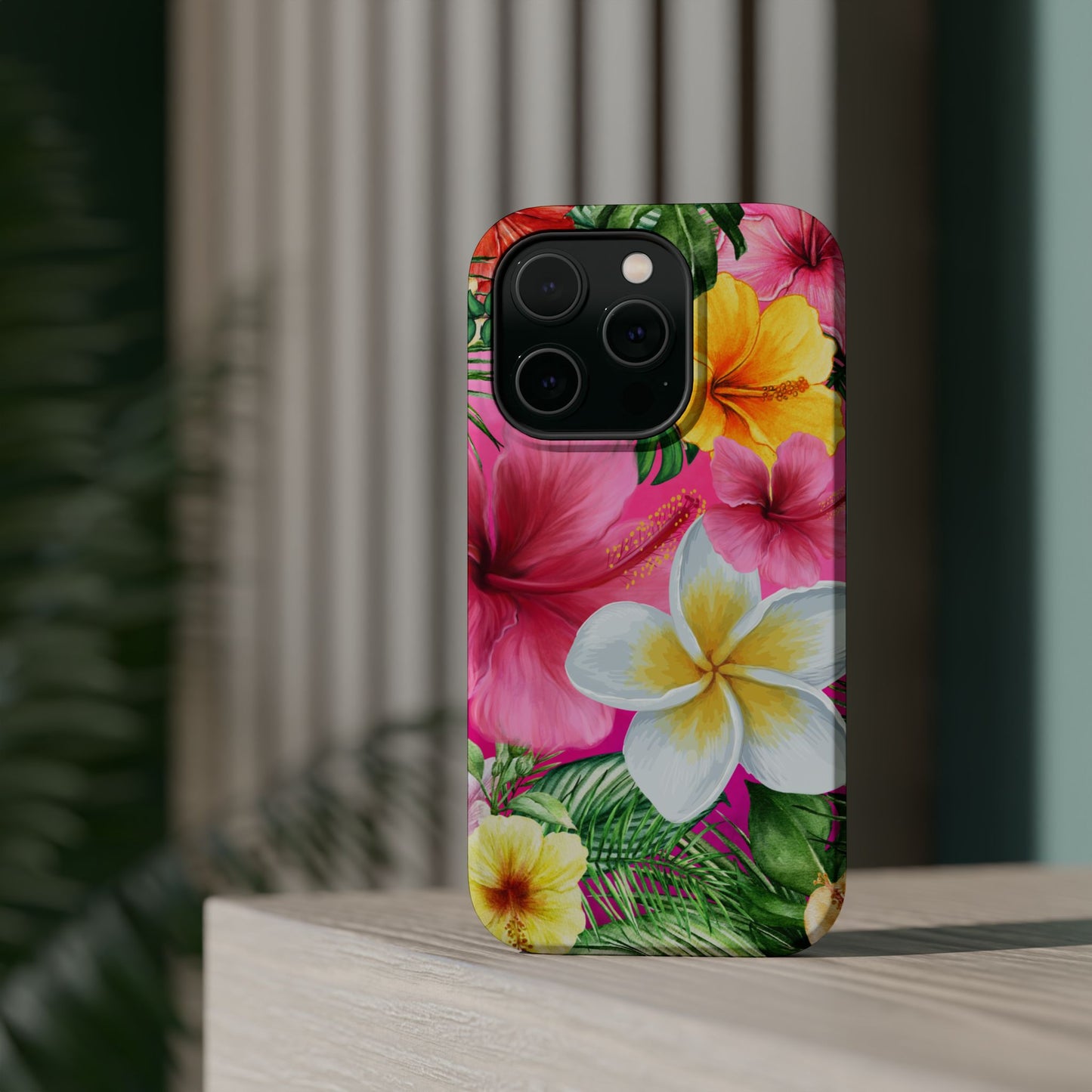 Tropical Floral MAGNETIC Phone Case - Tough, Durable, Chic Protection, Summer Vibes, Gift for Her