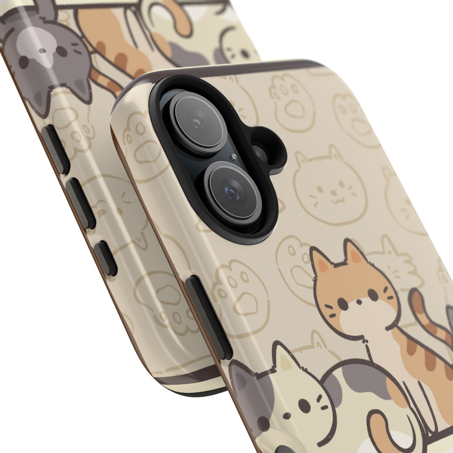 Cute Cat Tough Phone Case - Don’t Touch My Phone!