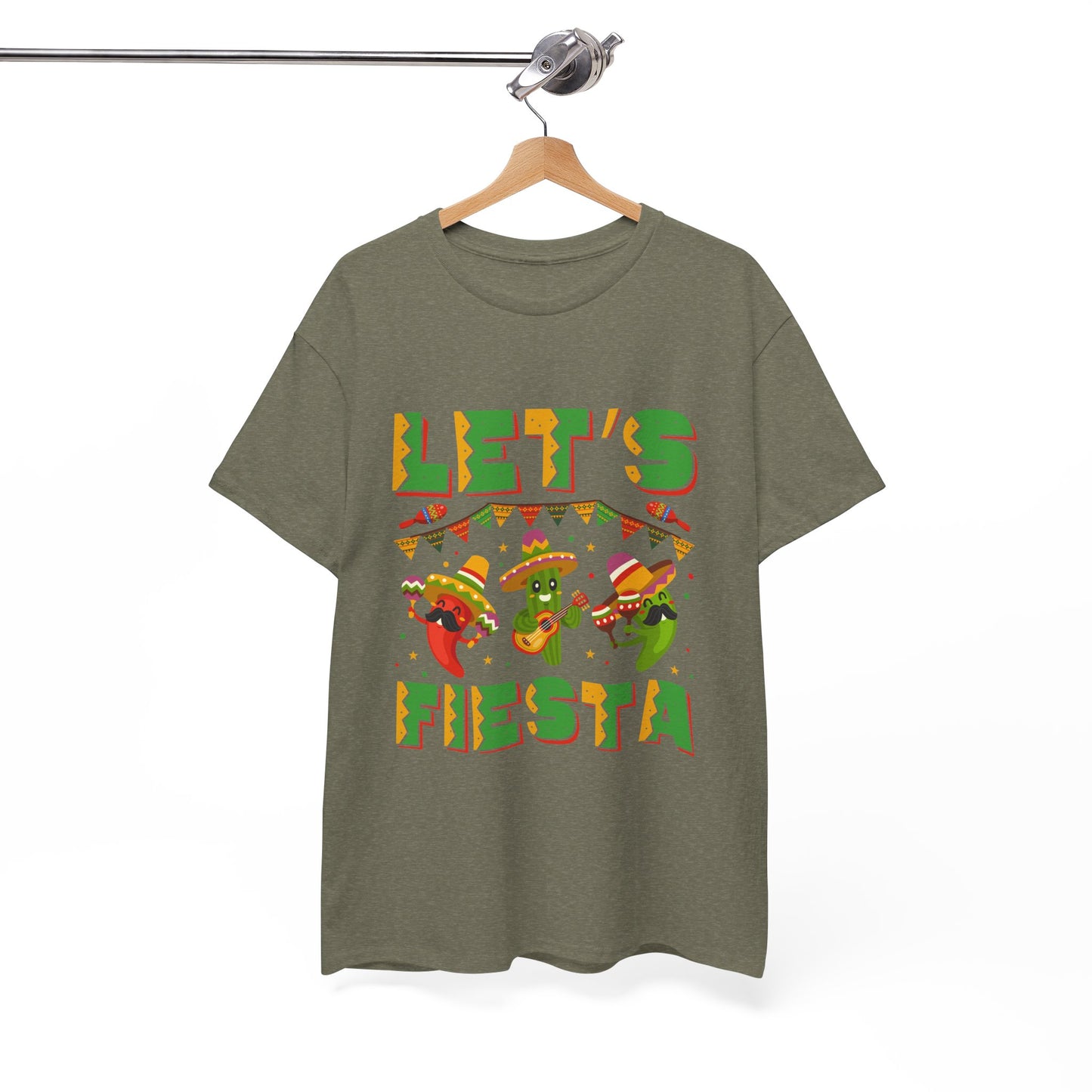 Let's Fiesta Unisex Heavy Cotton Tee - Fun Party Shirt for Celebrations