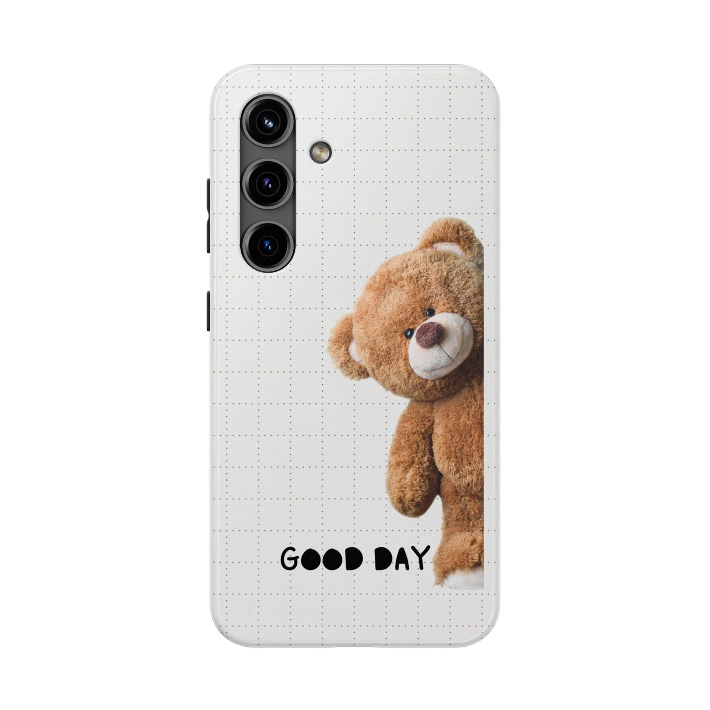 Good Day Teddy Bear Phone Cases, Cute, Gift for Friends, Teddy Bear Lover's Case