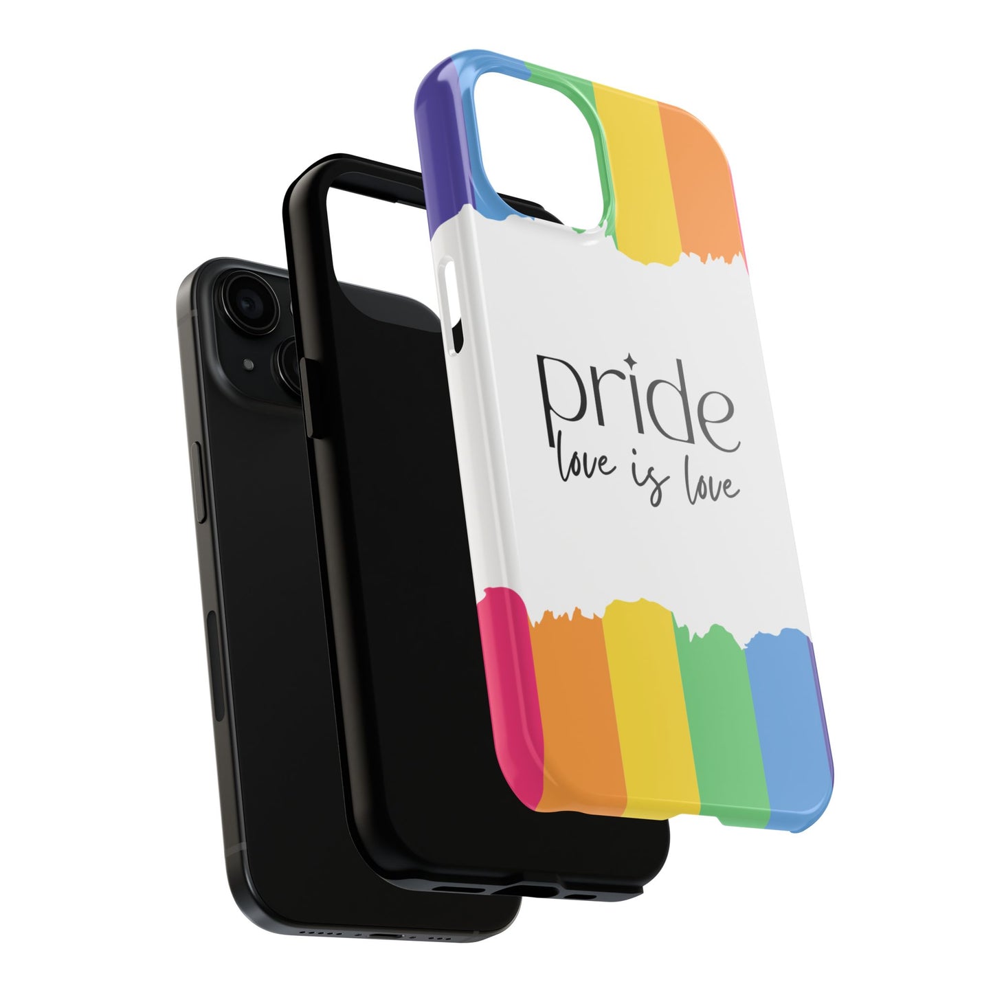 Pride - Love is Love, LGBTQ+, Rainbow Tough Phone Case